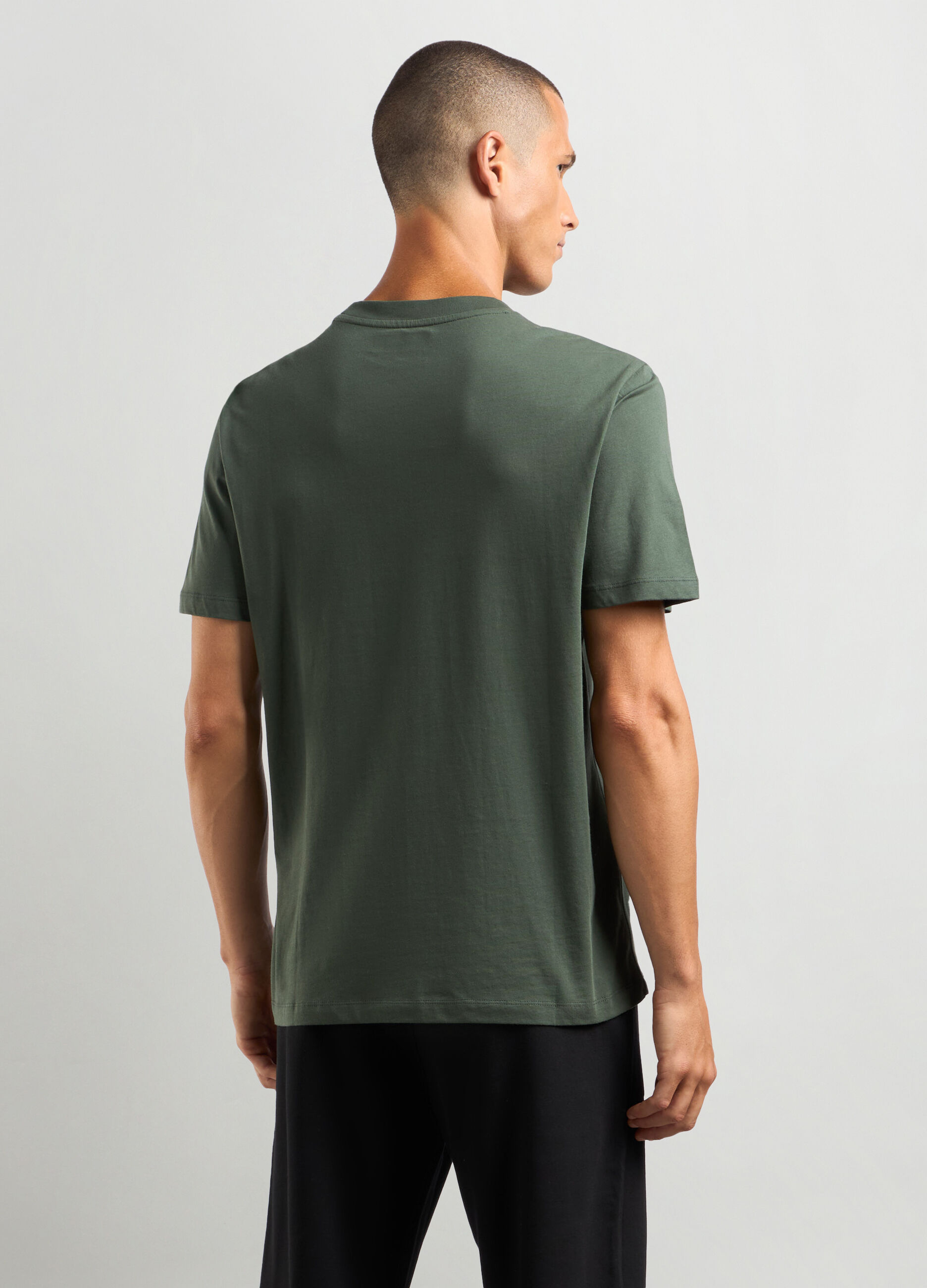 T-shirt girocollo in cotone uomo_1