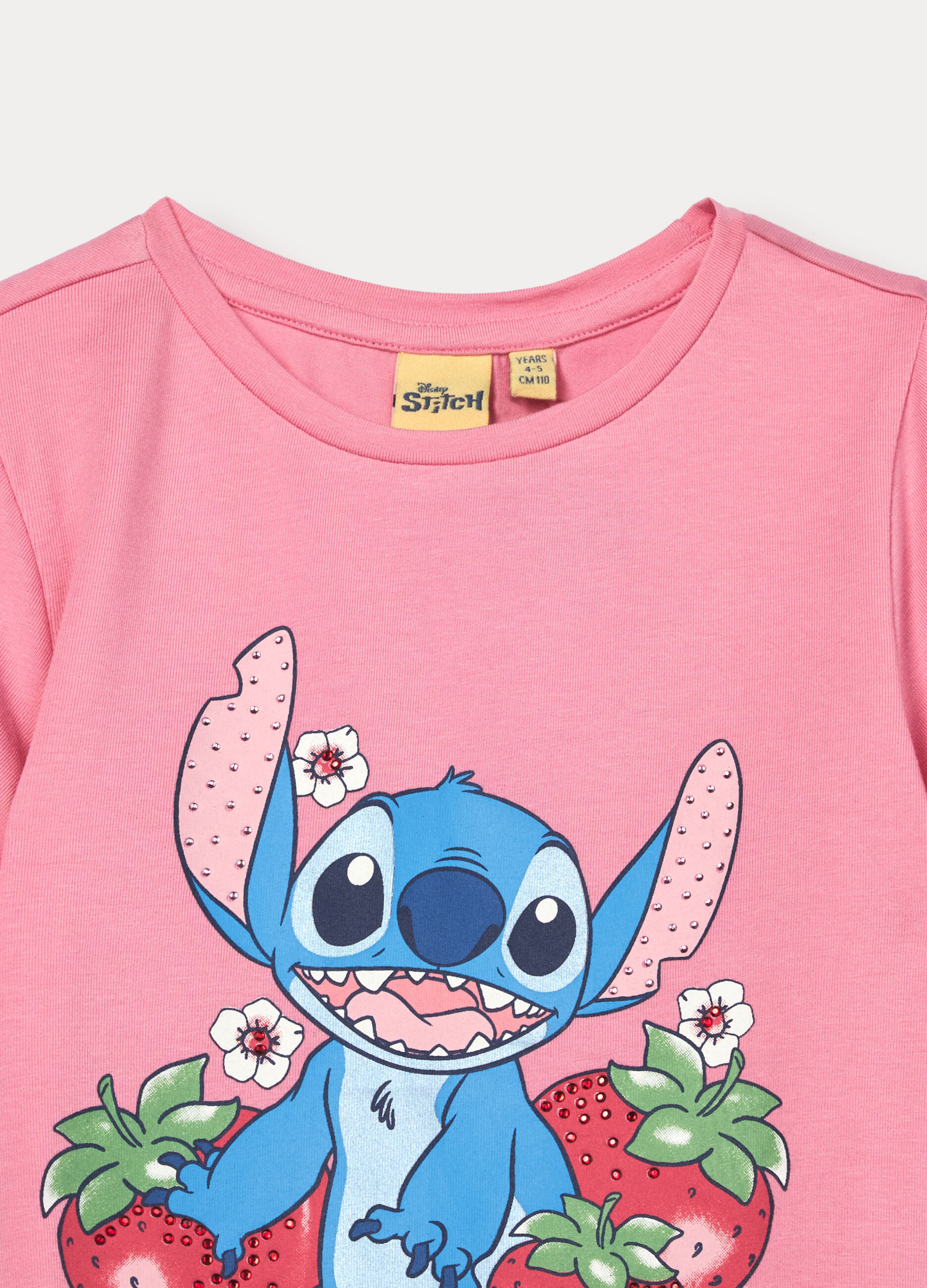 T-shirt Stitch in jersey di cotone stretch bambina_2