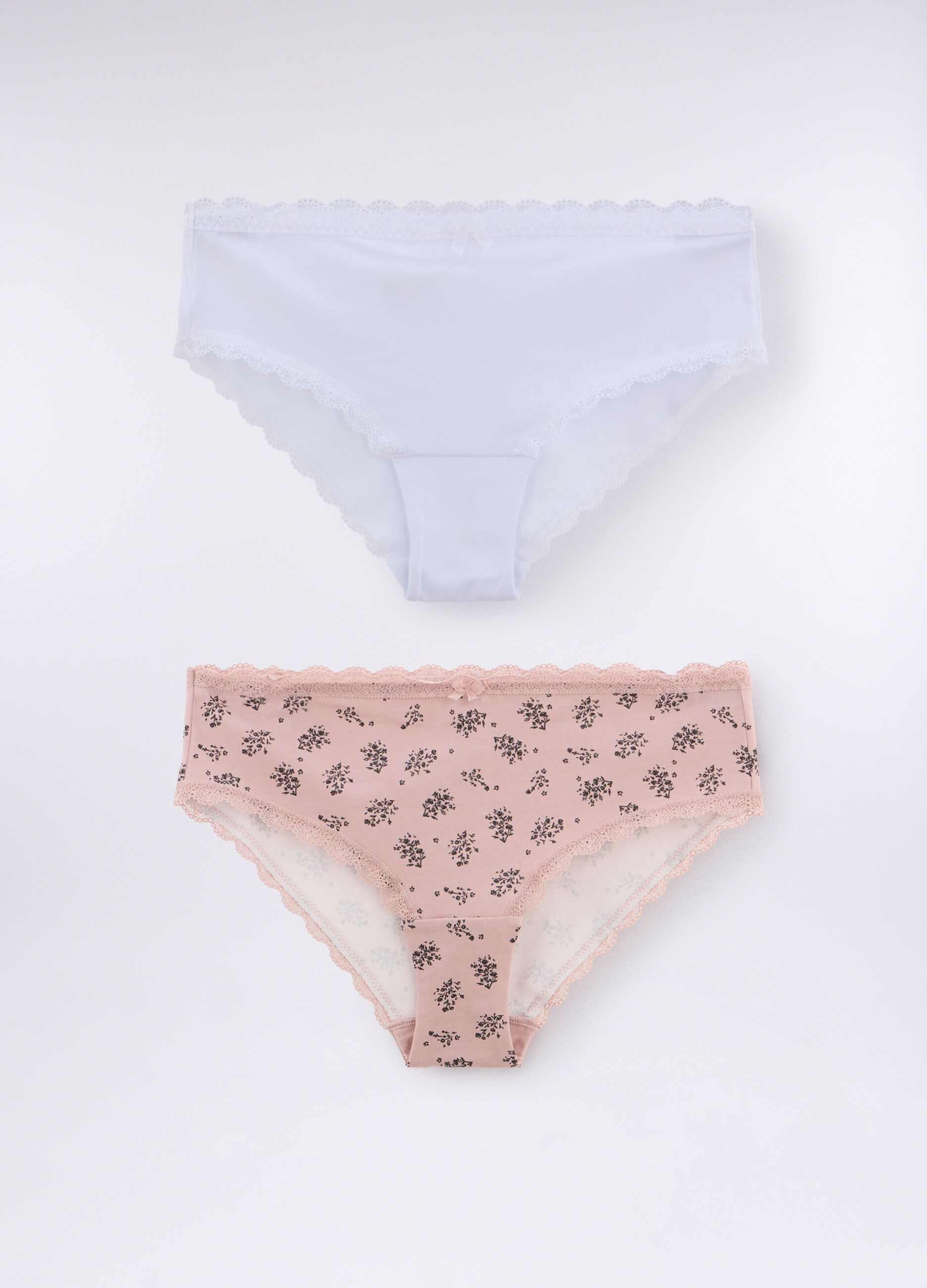 Pack 2 slip in jersey di cotone stretch donna