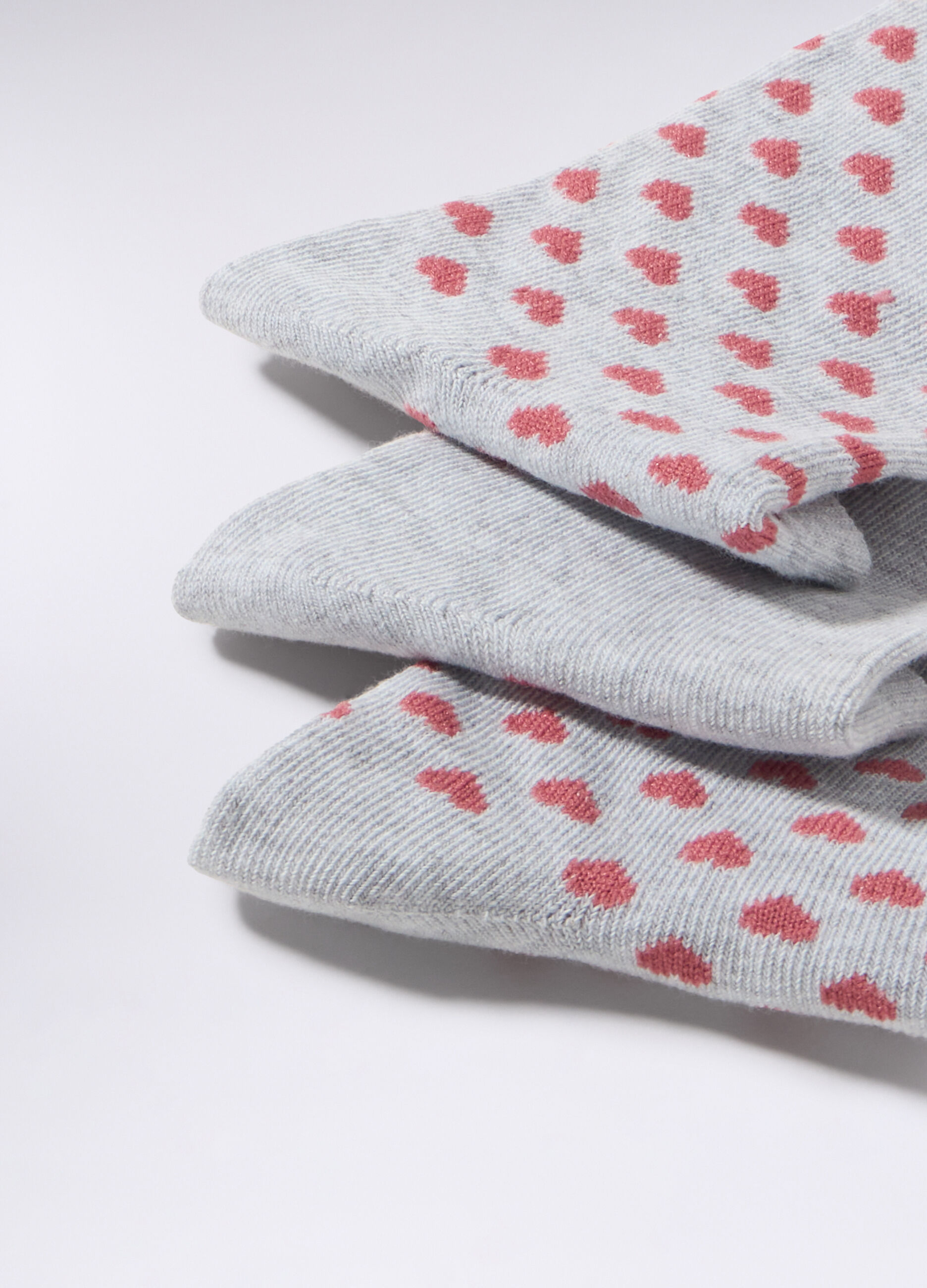Pack 3 calze corte in cotone stretch donna_1