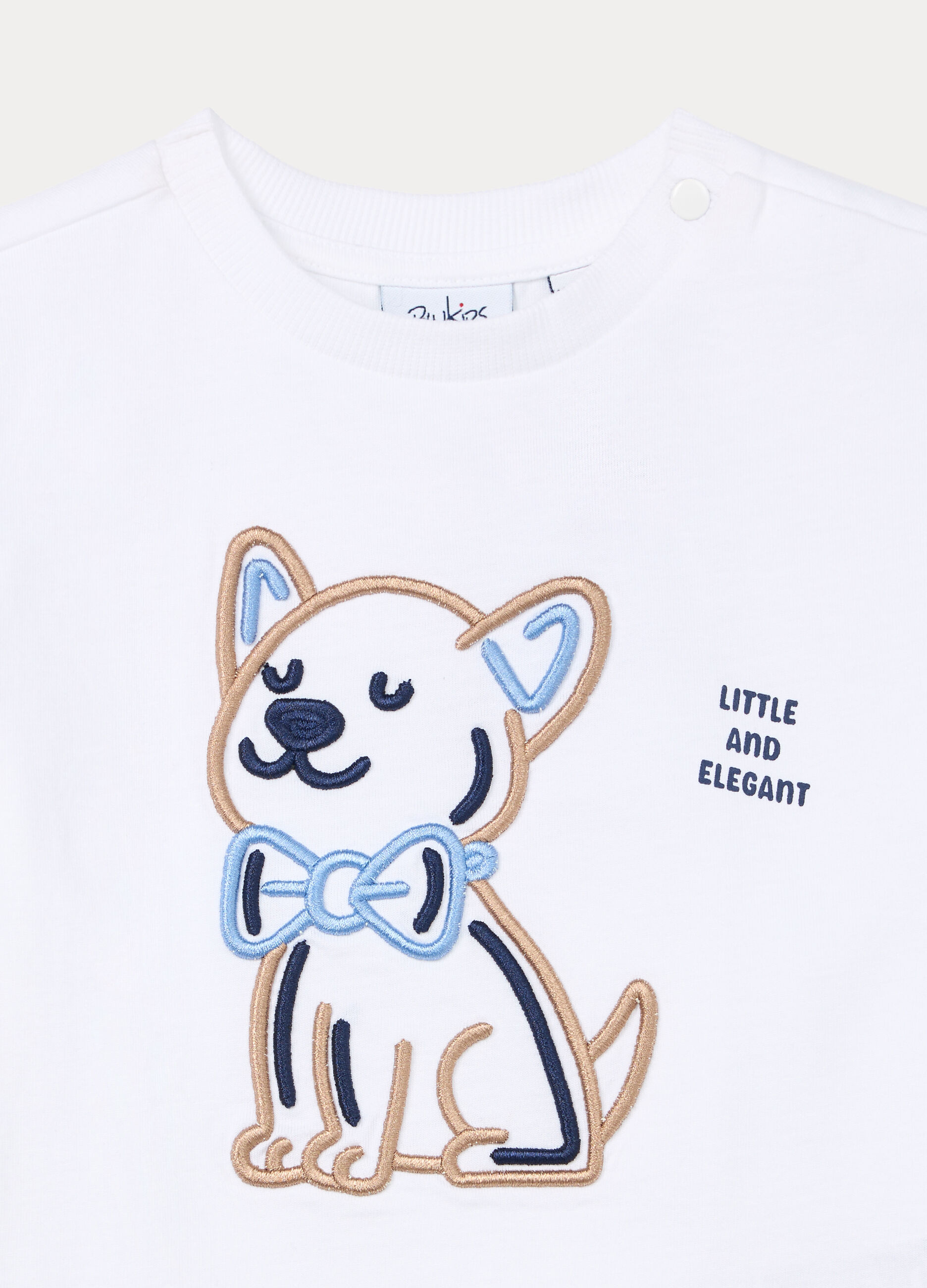 T-shirt in jersey di cotone stretch bimbo_2