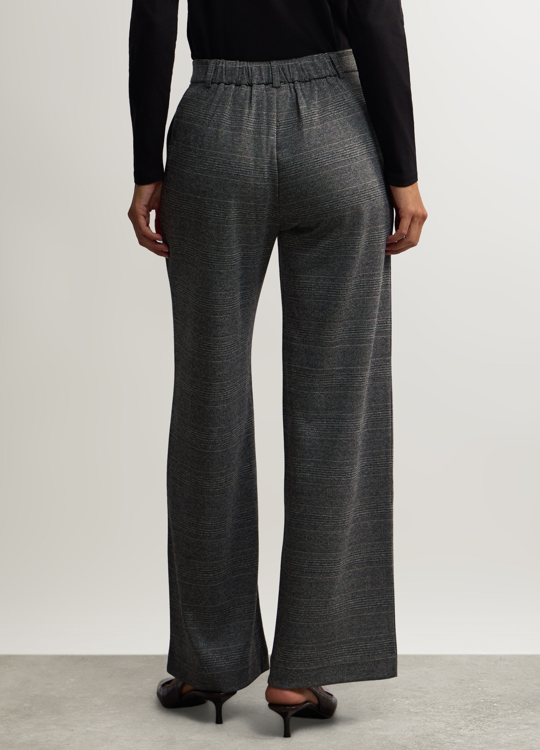 Pantaloni Straight Fit jaquard donna_2