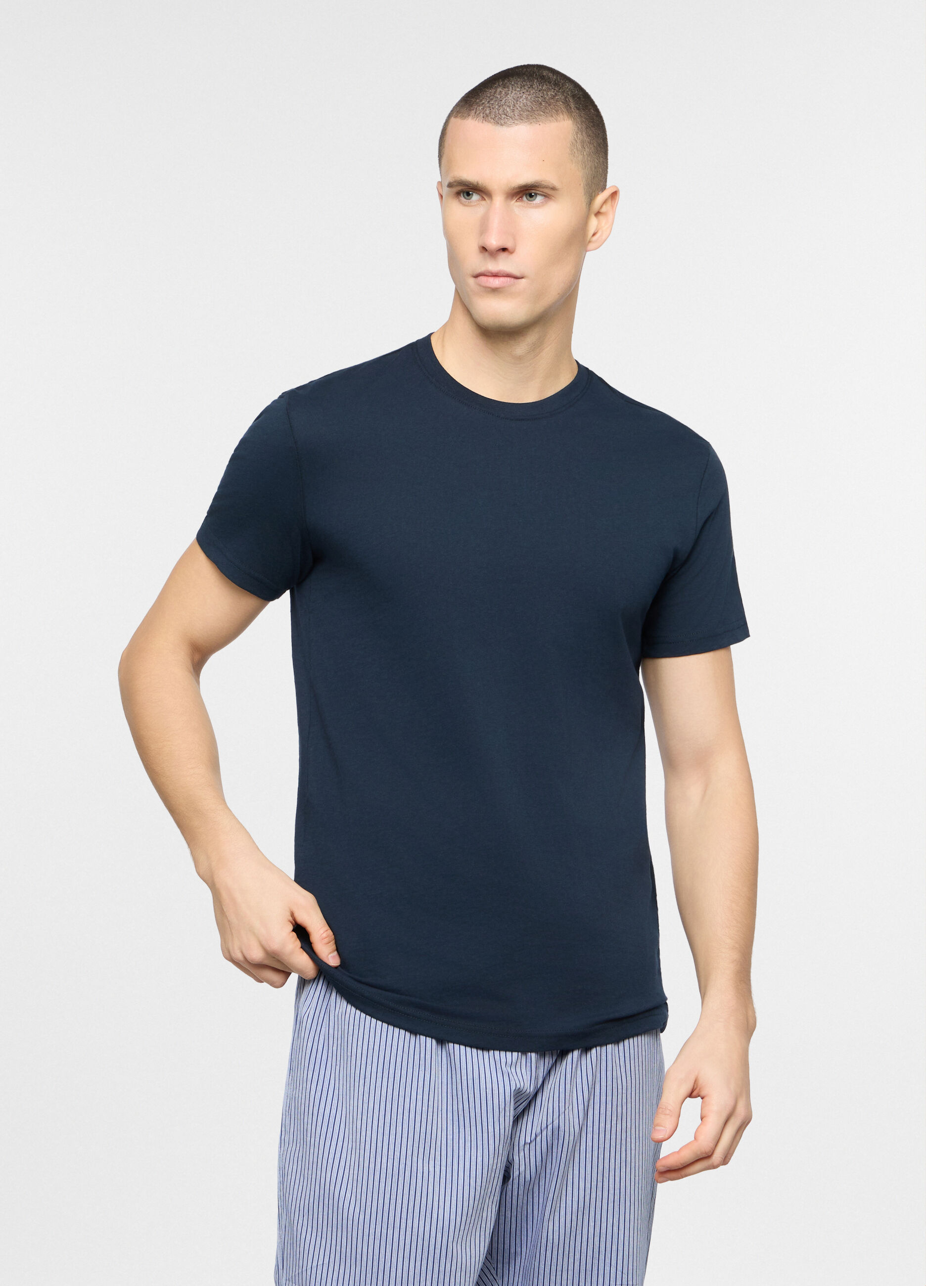 T-shirt girocollo in jersey uomo_0