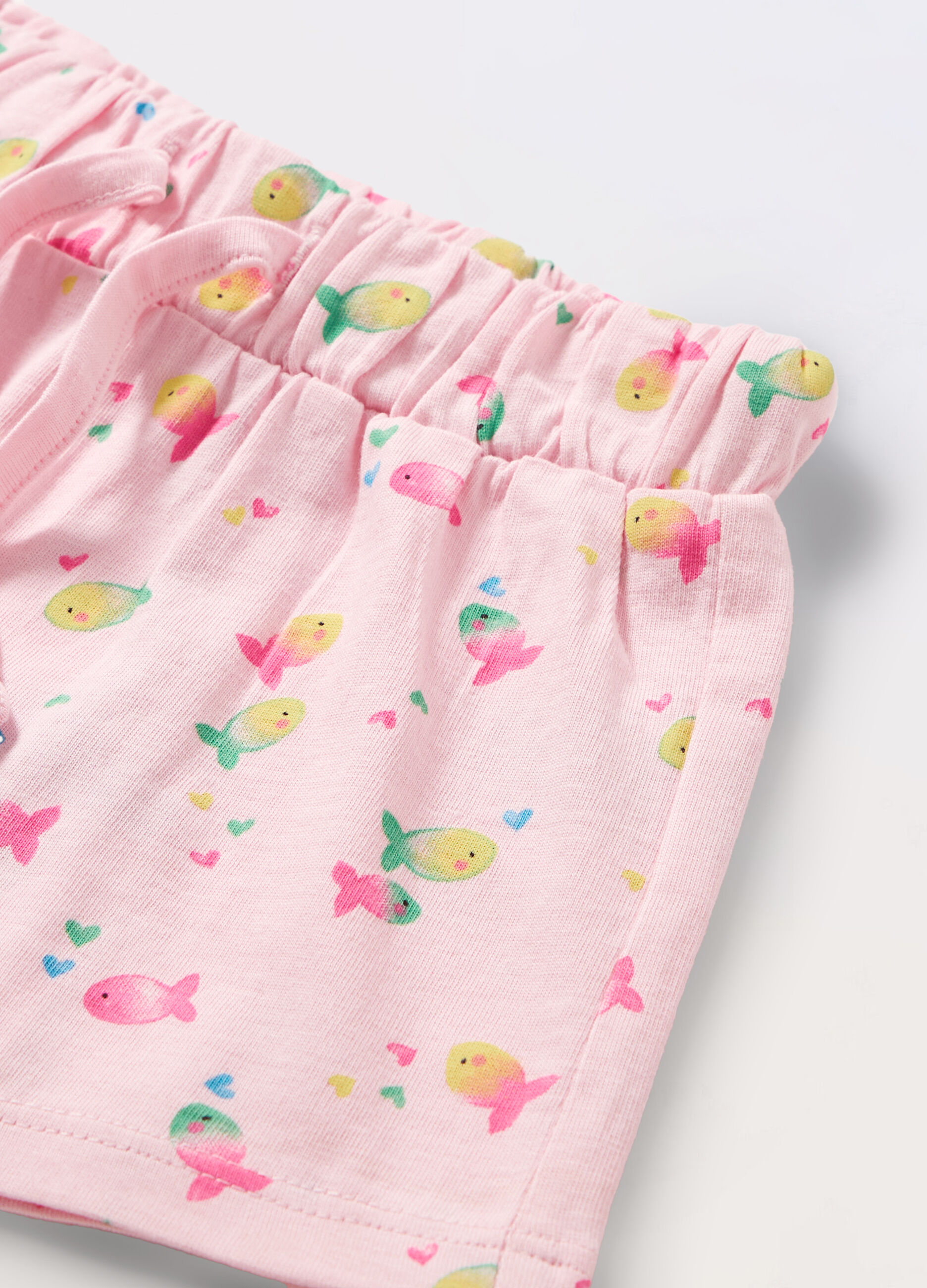 Shorts in jersey di puro cotone neonata_1