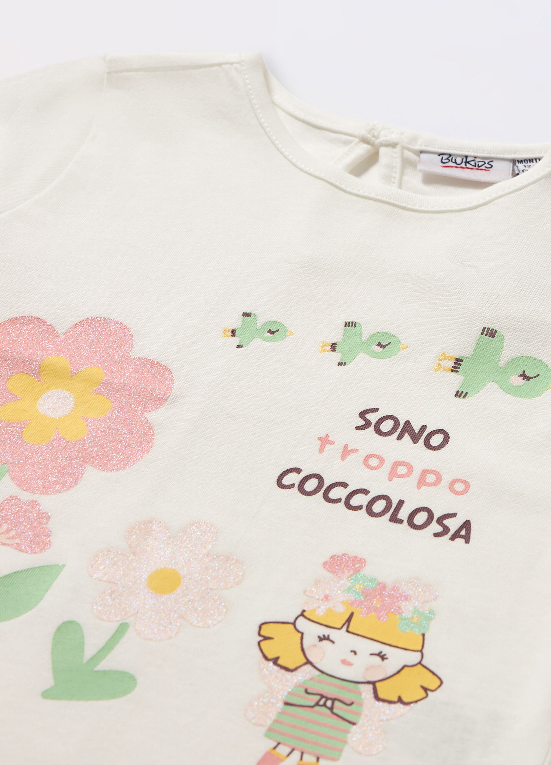 T-shirt in jersey di puro cotone neonata_1