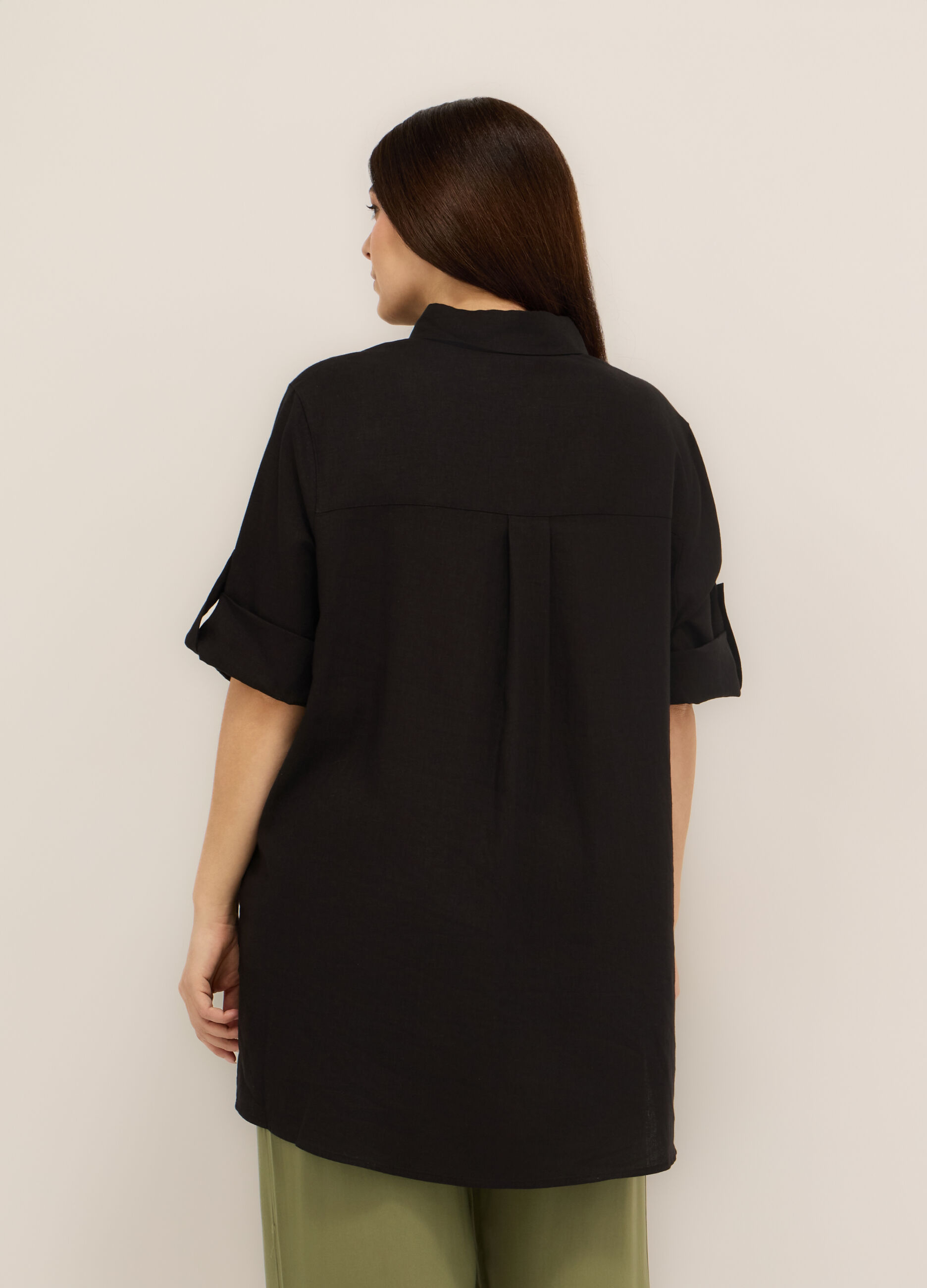Camicia misto lino donna curvy_1
