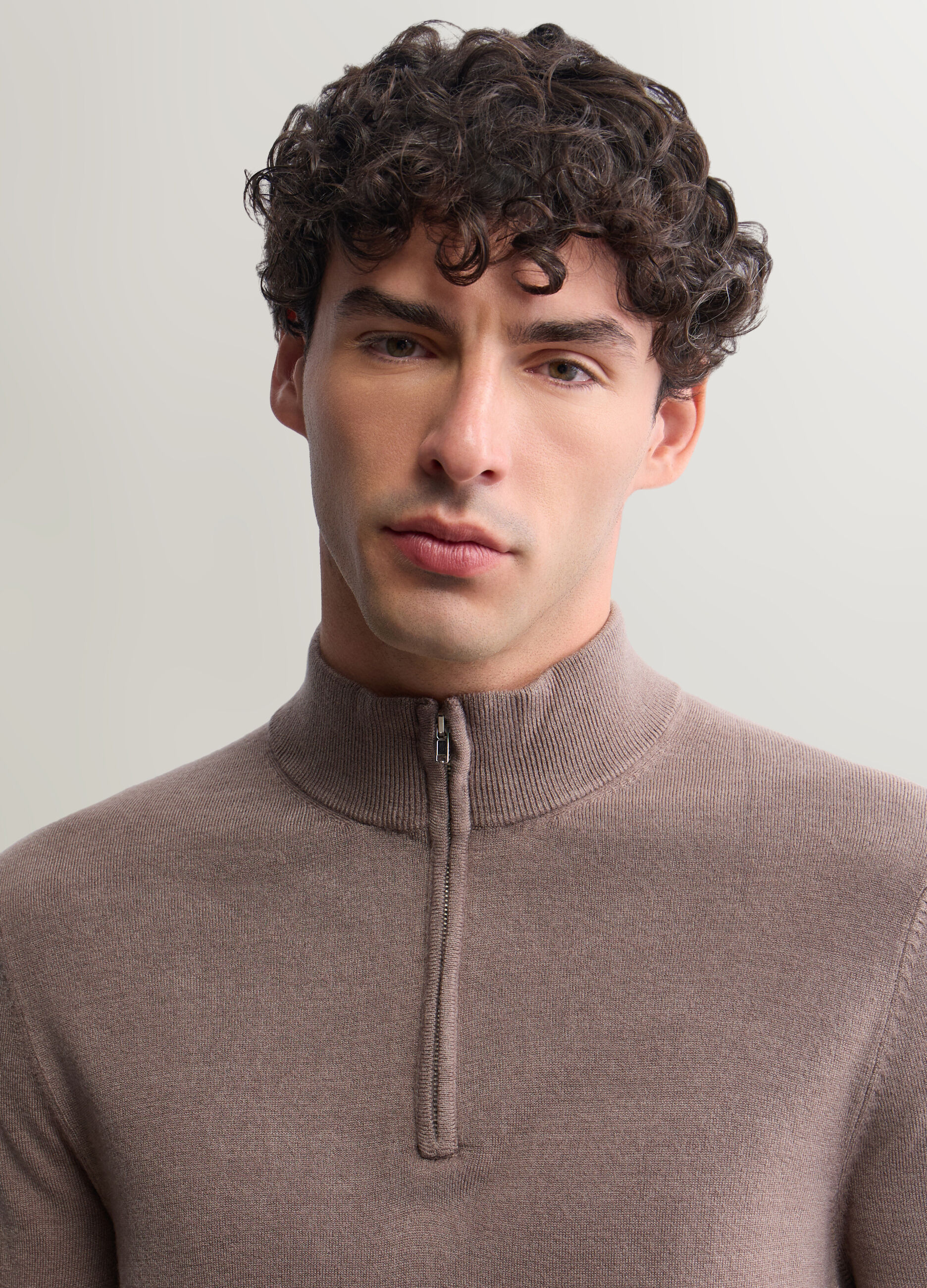 Maglione girocollo in misto cotone uomo