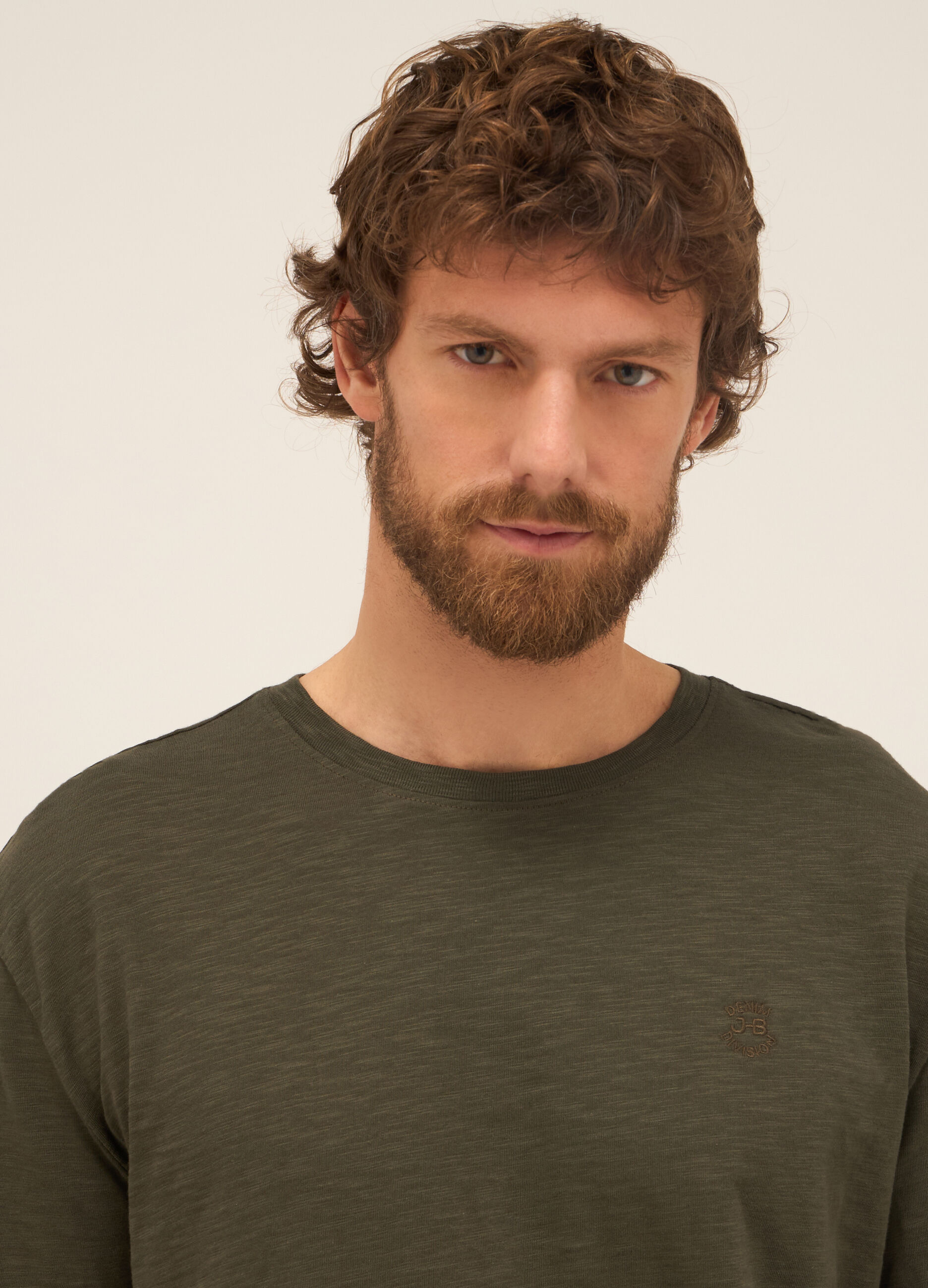 T-shirt in puro cotone con logo uomo