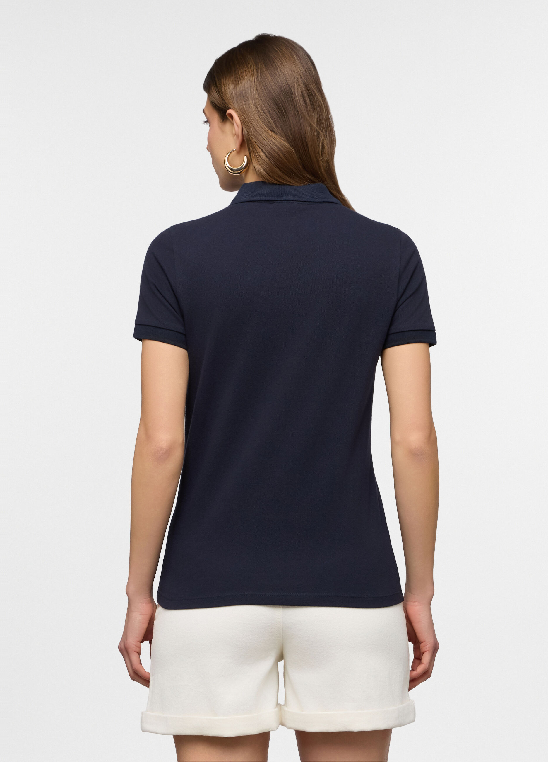Polo piquet stretch donna