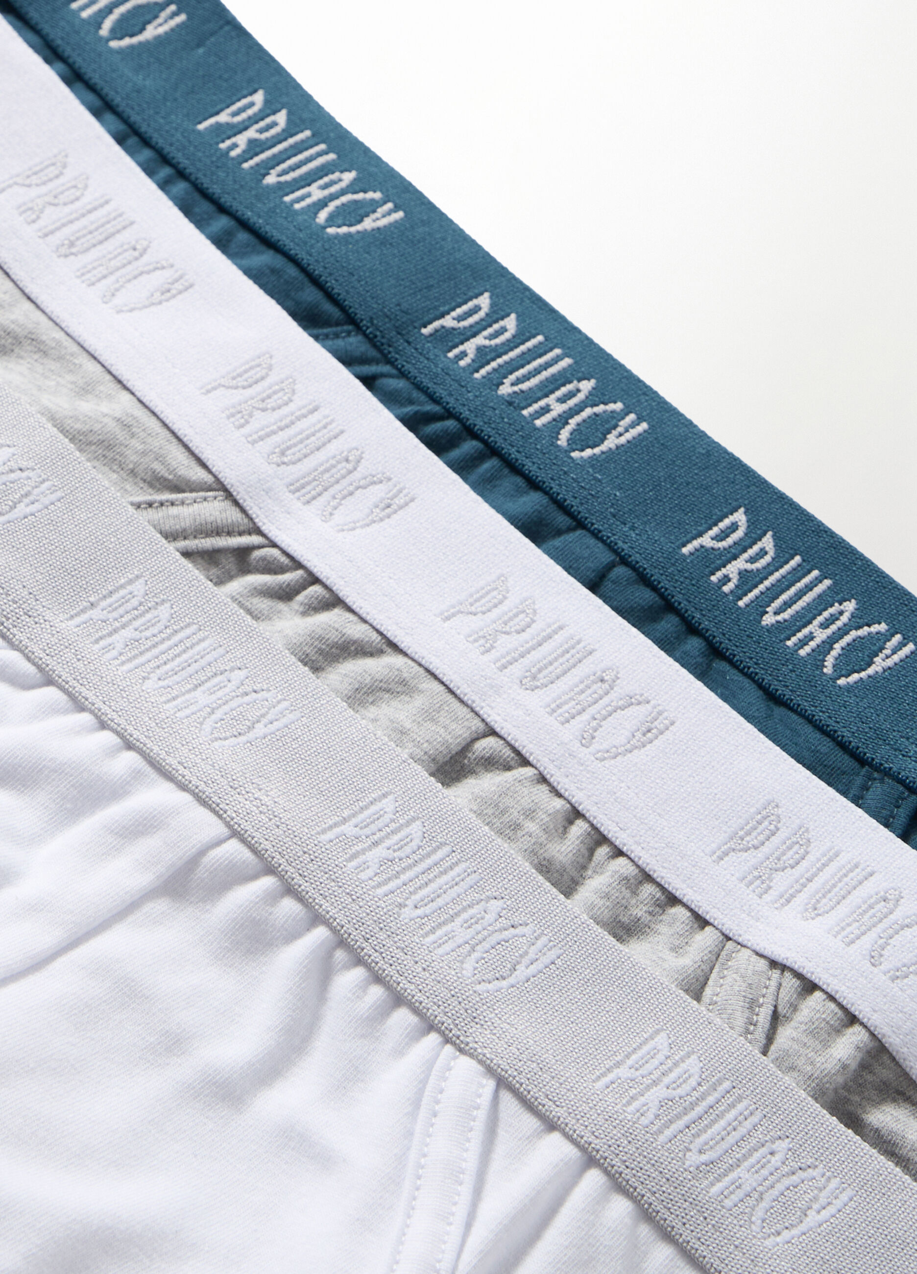 3 pack slip in cotone stretch con logo uomo_2