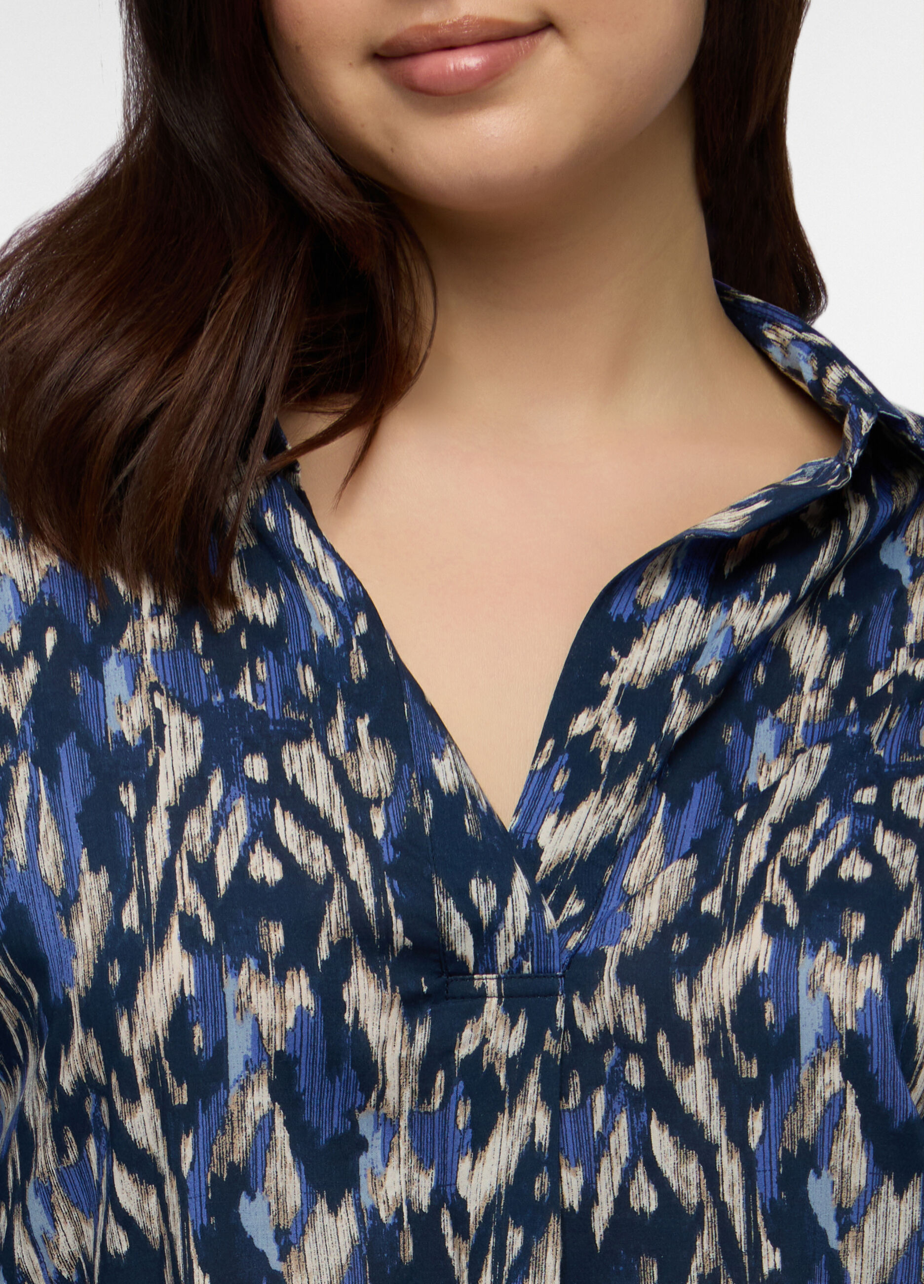 Blusa Fit Over in pura viscosa donna curvy_2