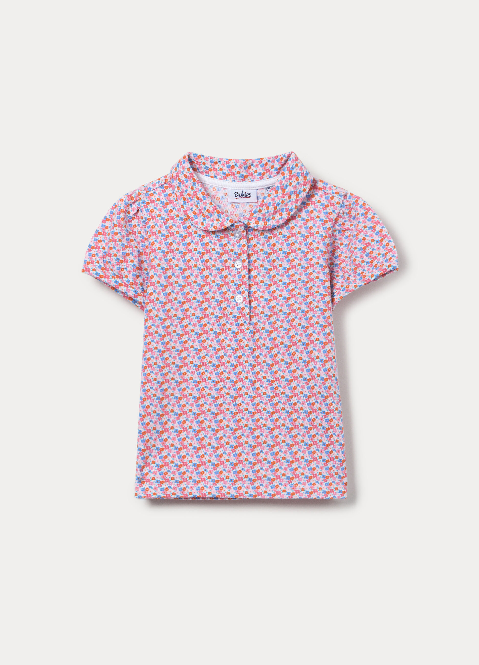 Polo in puro cotone Piquet bimba_0