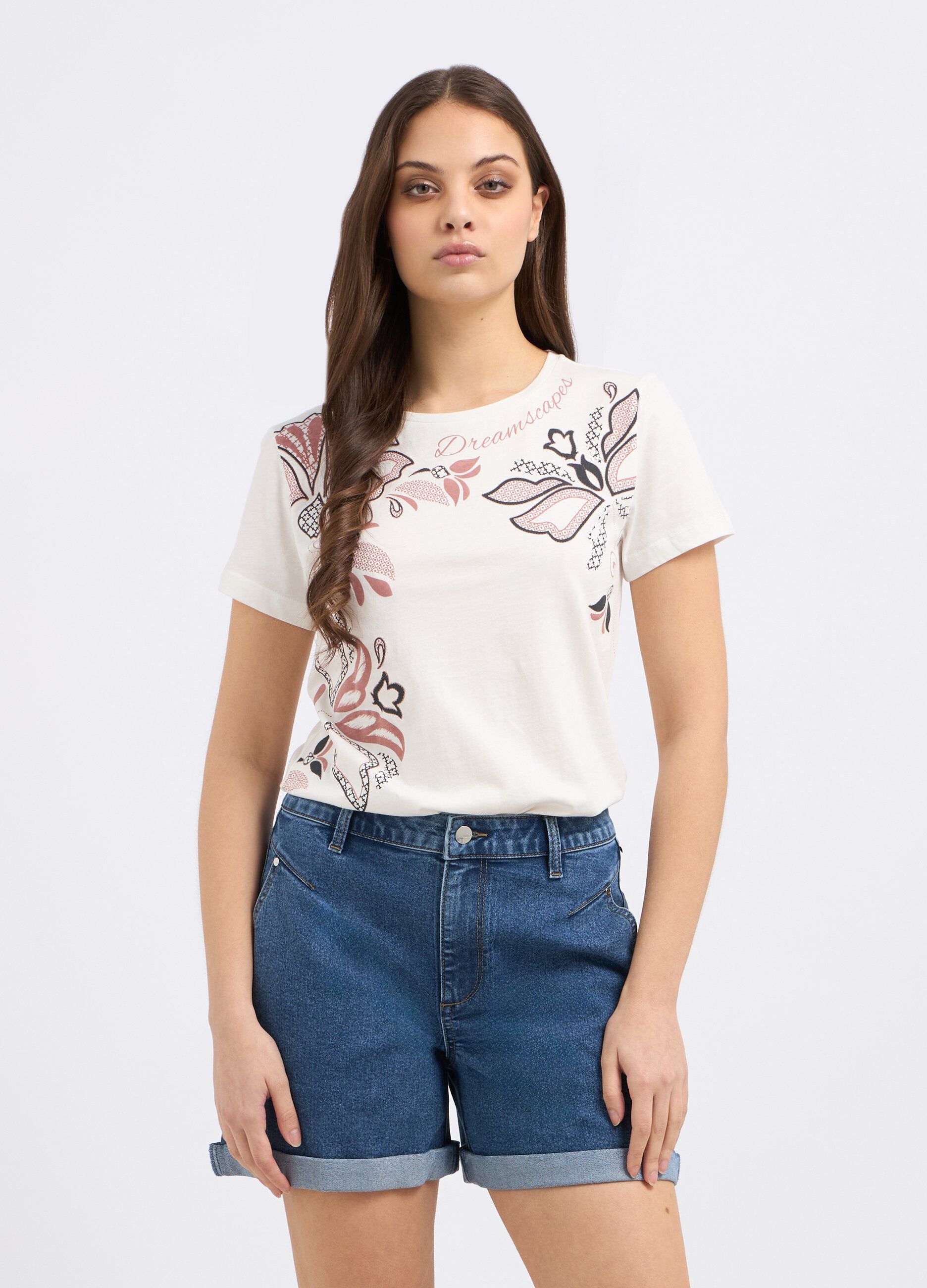 T-shirt in puro cotone bio donna_0
