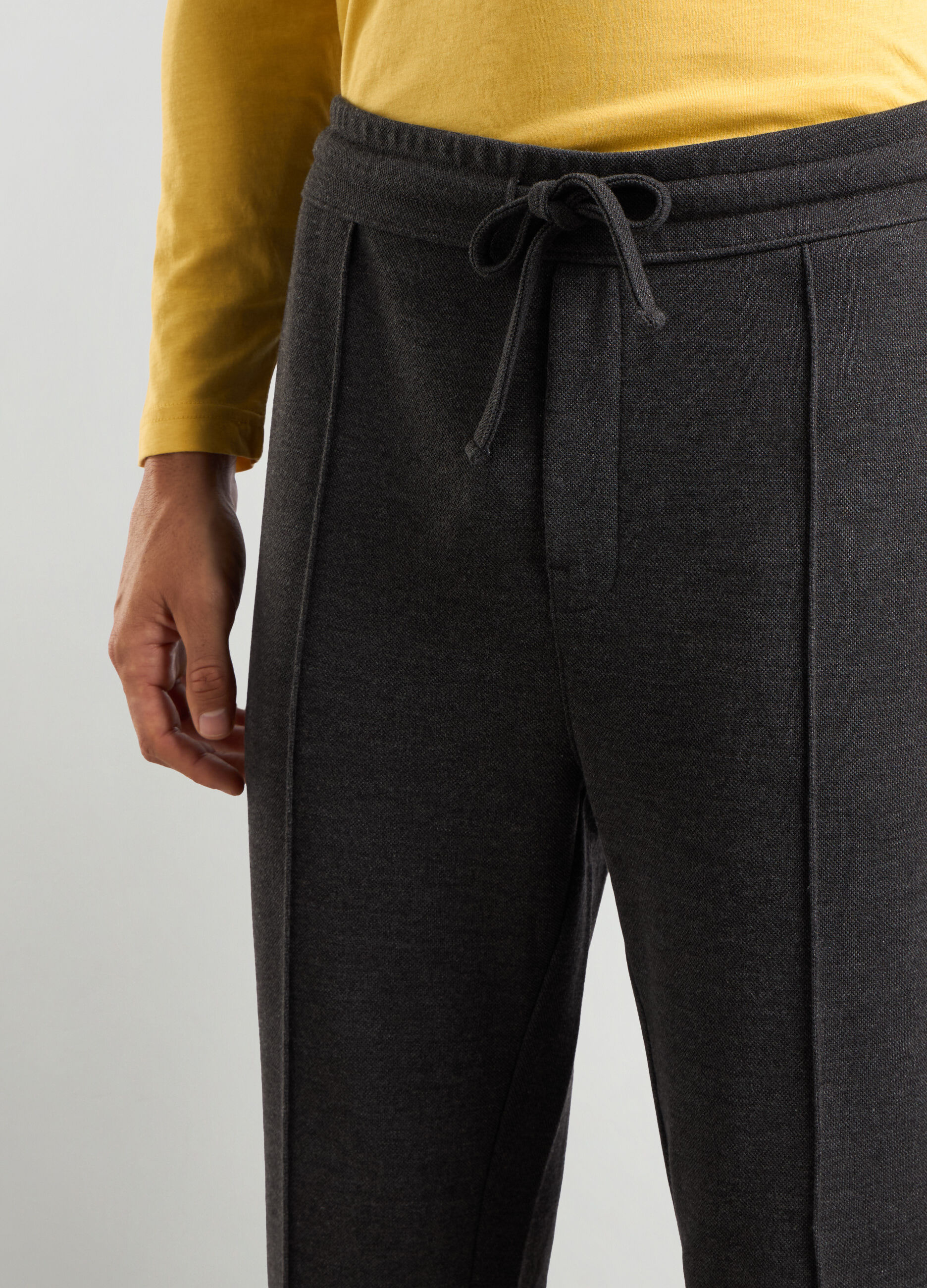 Joggers in interlock misto cotone uomo_2