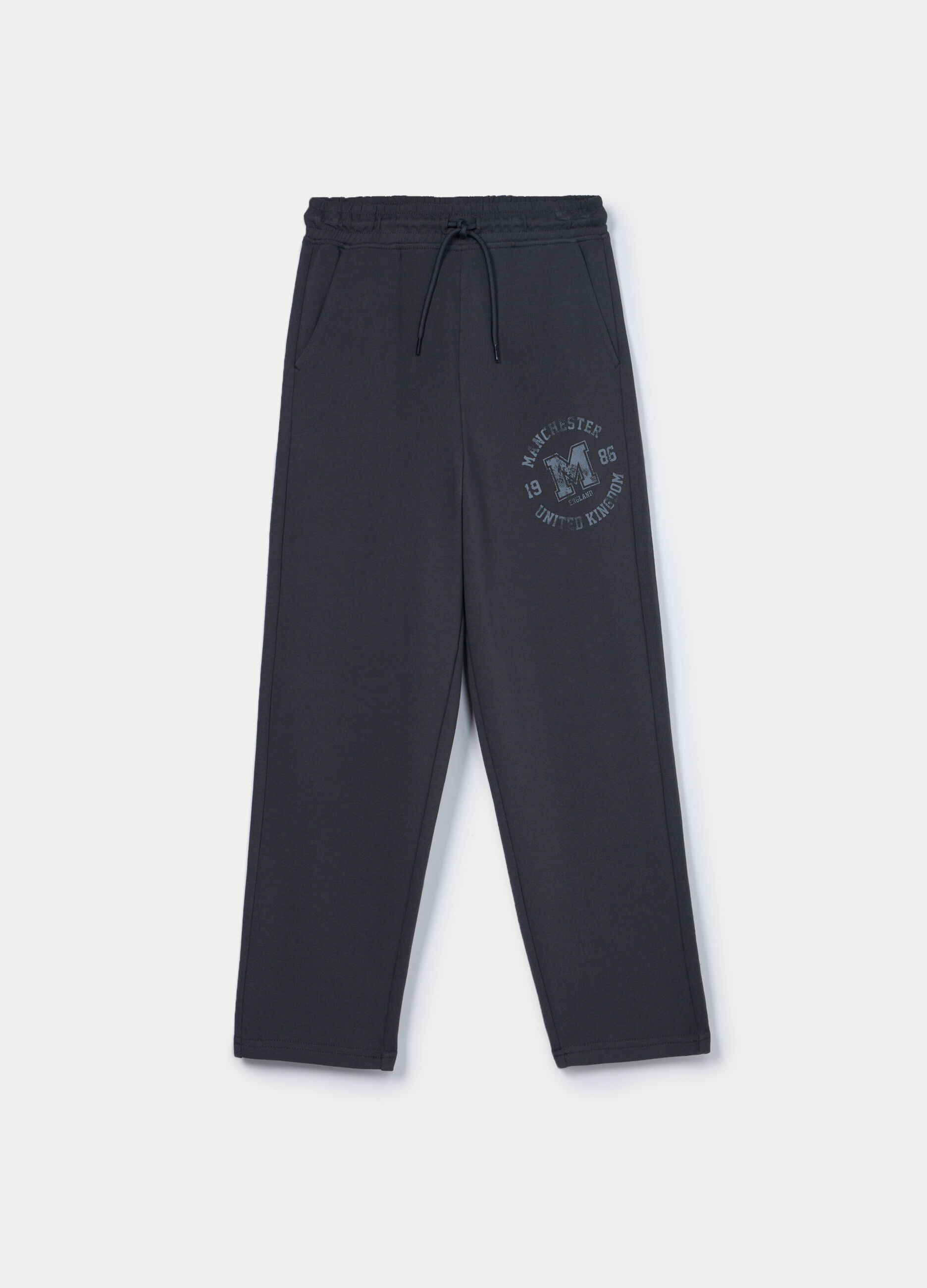 Jogger in french terry di puro cotone ragazzo_0