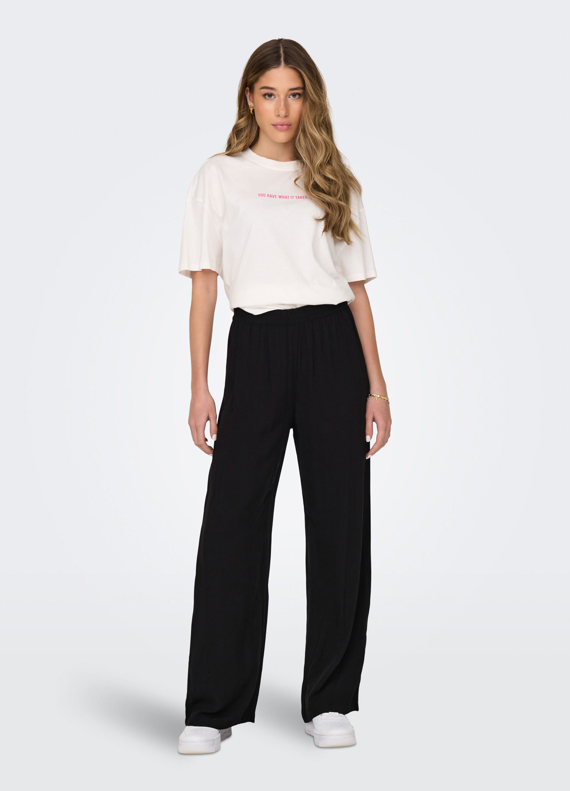 Pantaloni in tinta unita donna_0