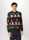Maglione girocollo con motivo natalizio uomo_0