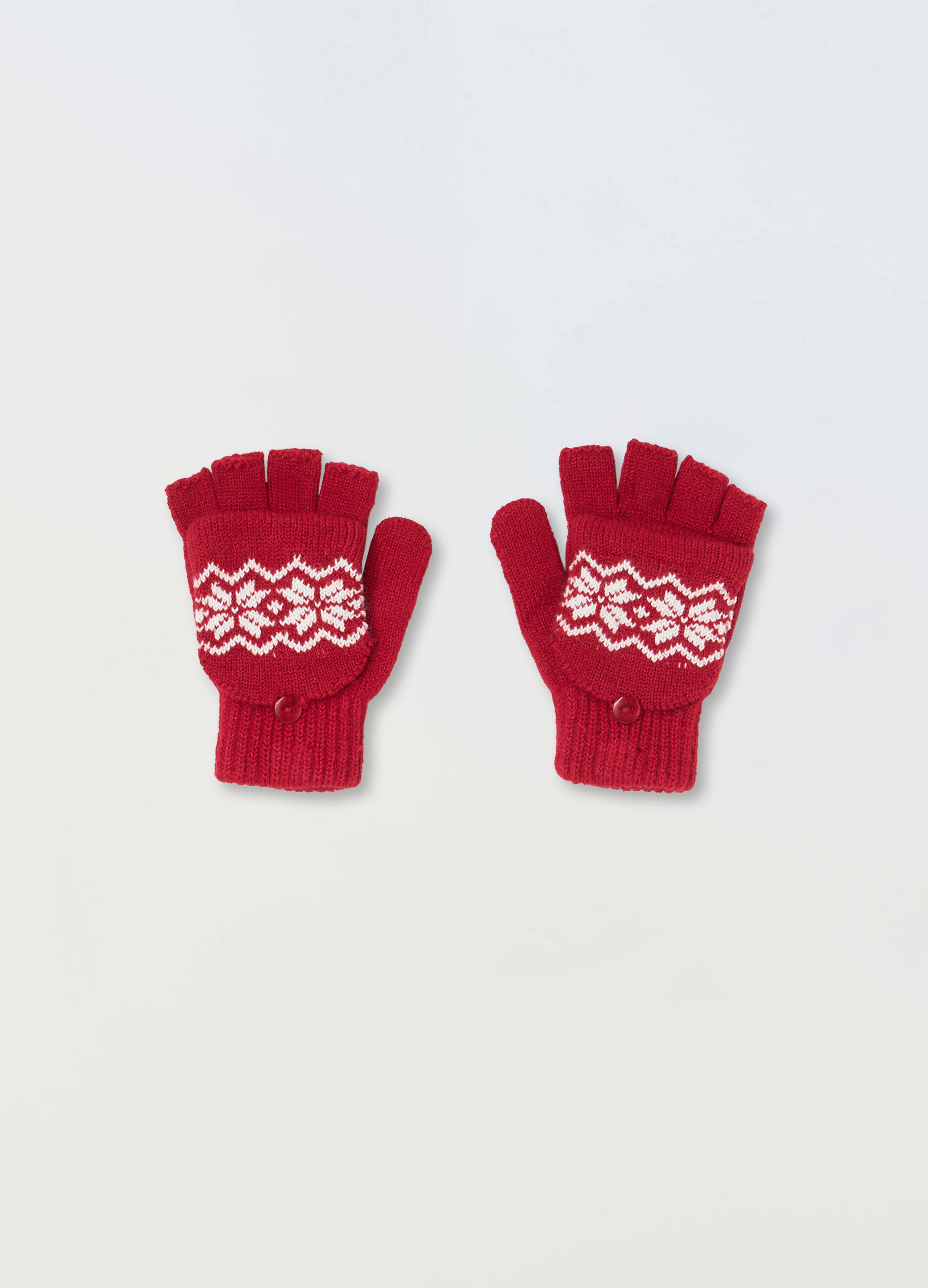 Guanti tricot corti con manopole _0