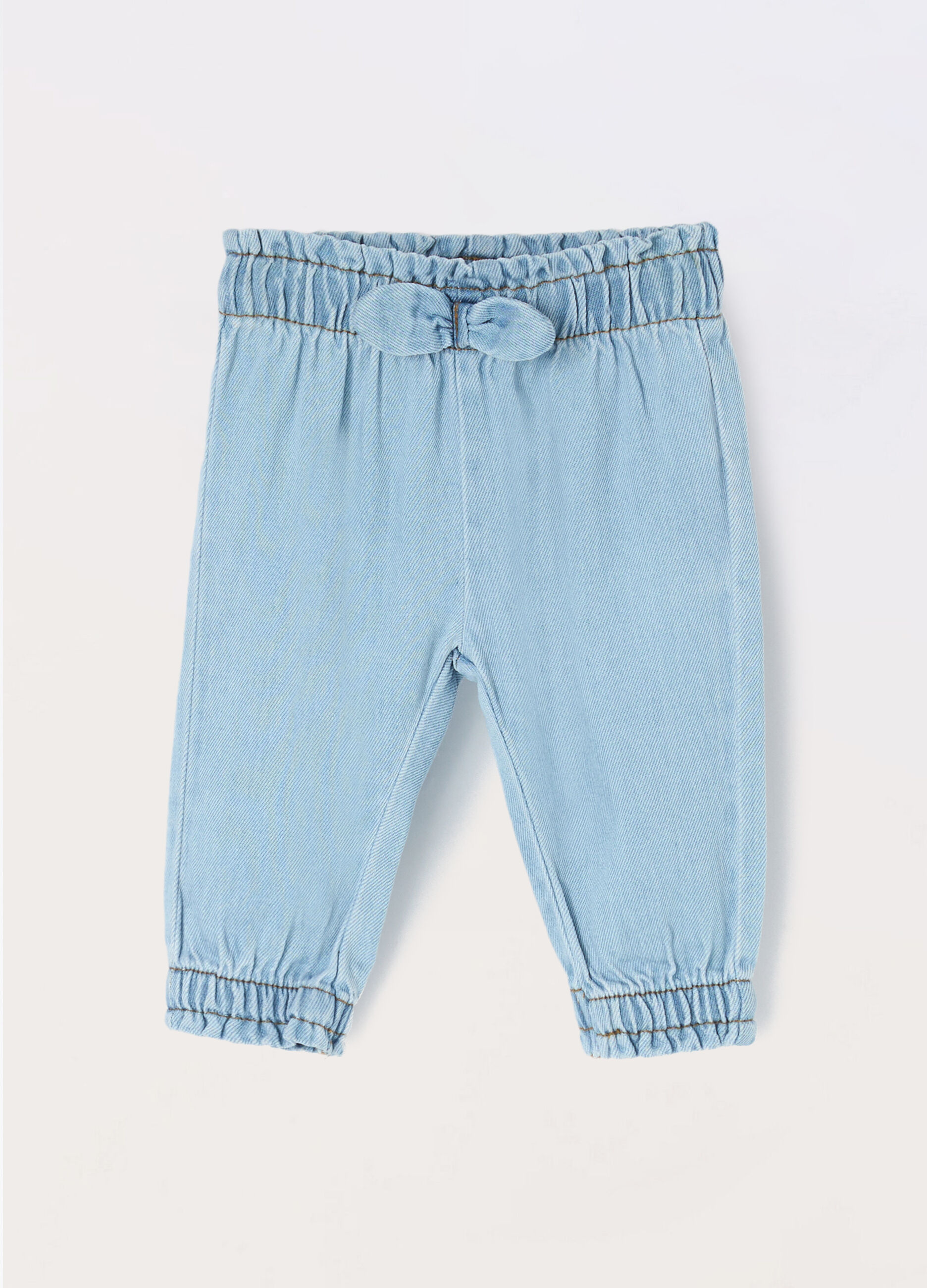 Pantaloni in mista lyocell neonata_0