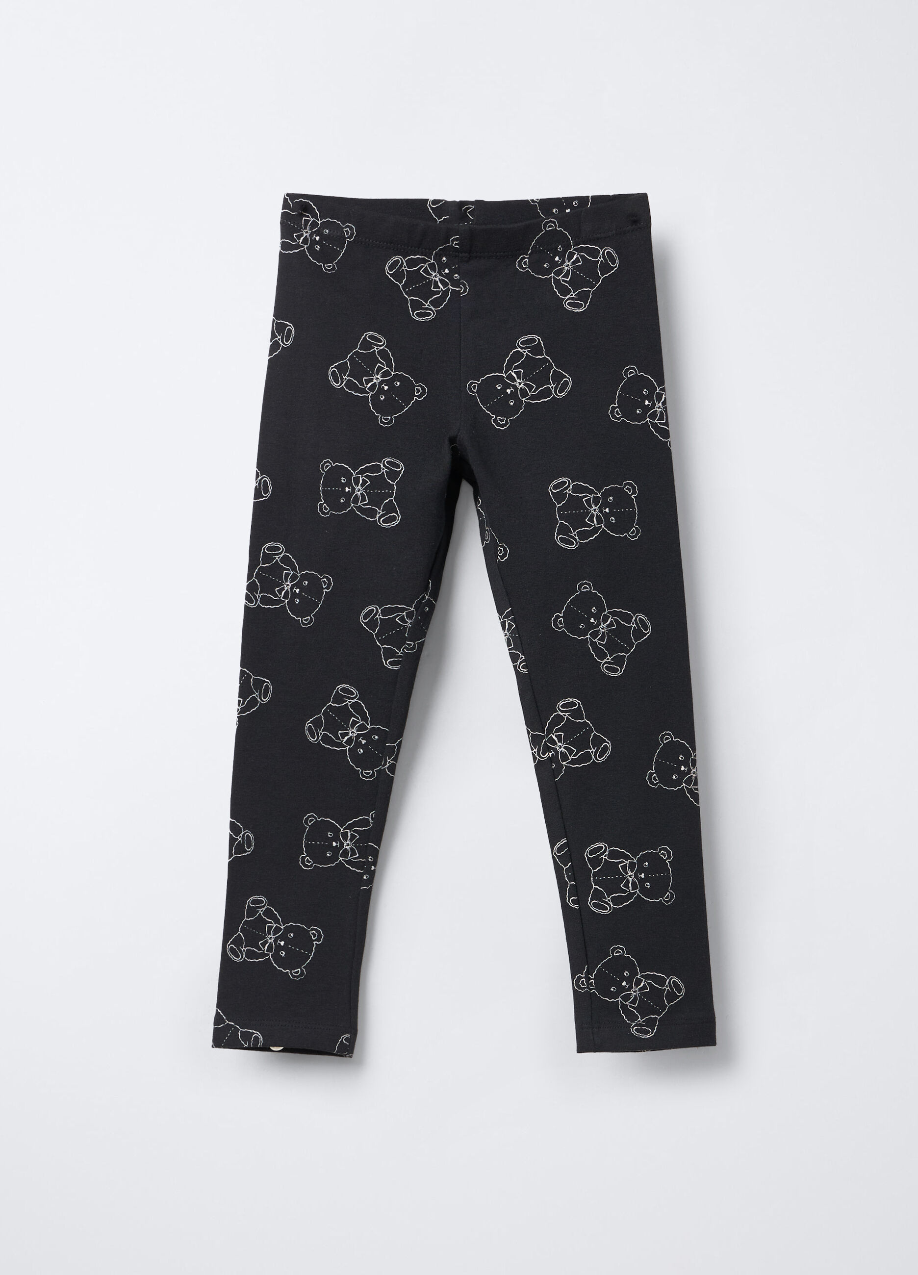 Leggings in jersey di cotone stretch Fit Slim bambina_0