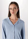 Camicia pigiama in cotone con pizzo donna_2