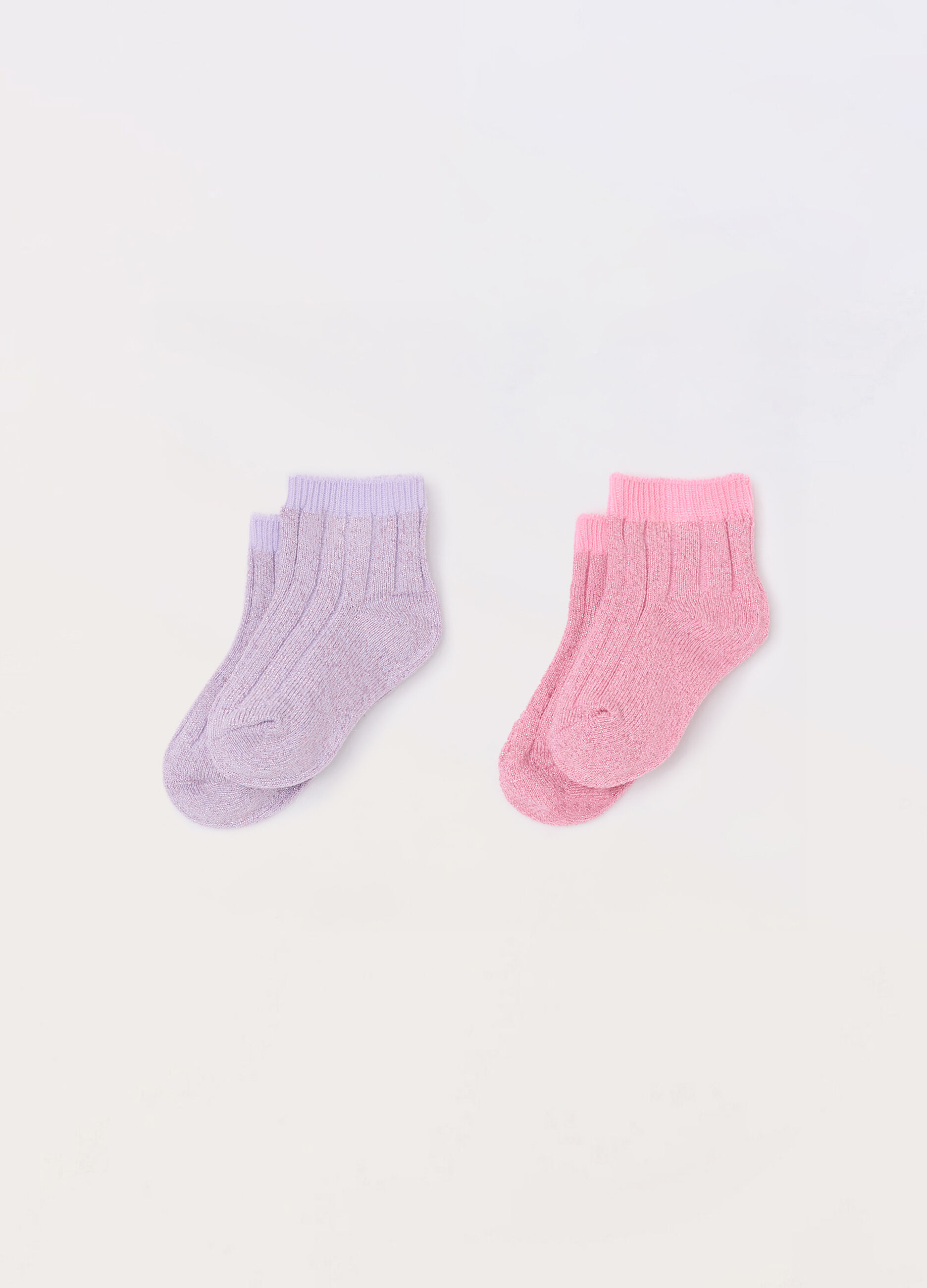 Pack 2 calze corte misto cotone neonata_0