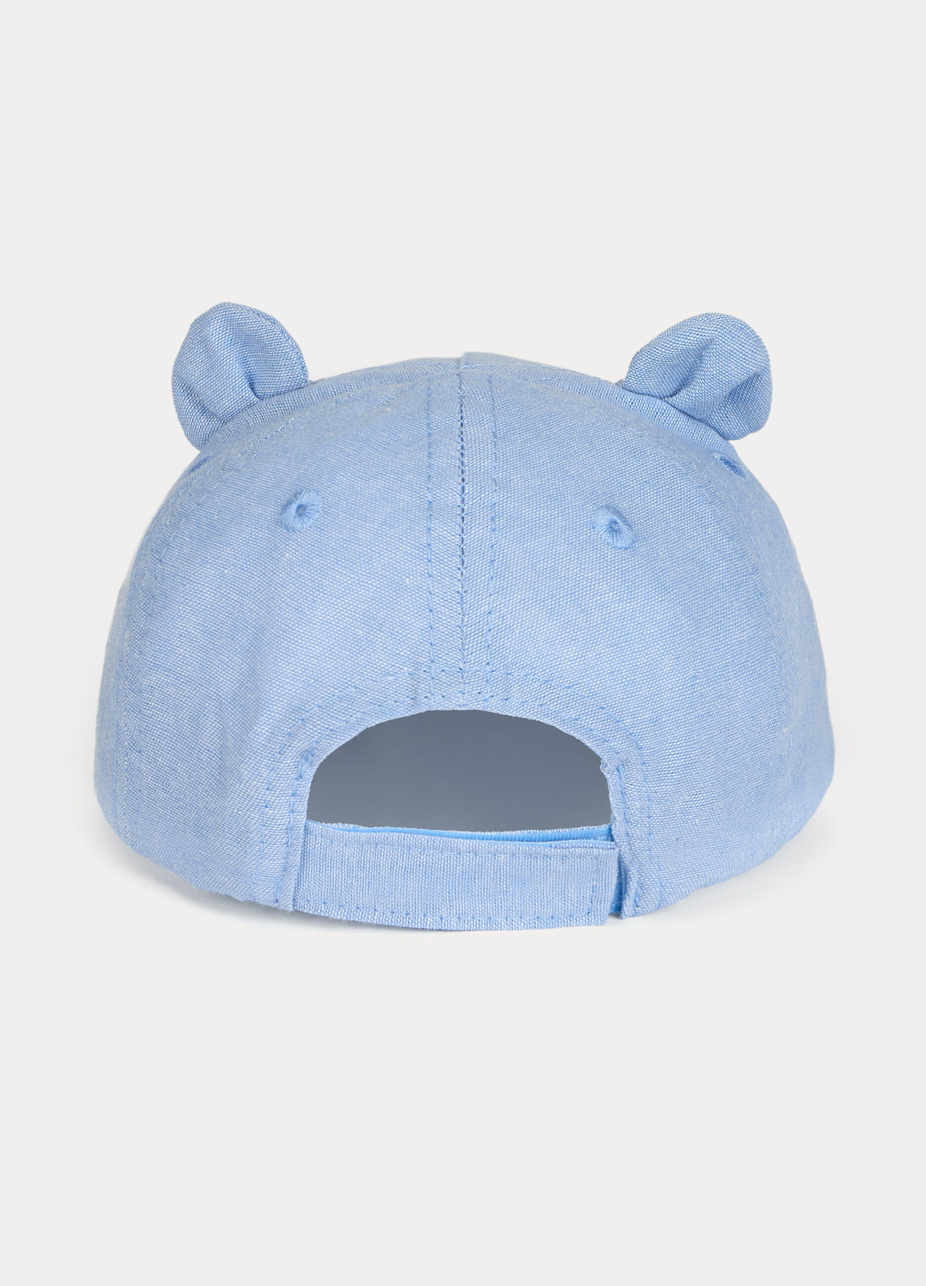 Cappello da baseball in chambray neonato_1