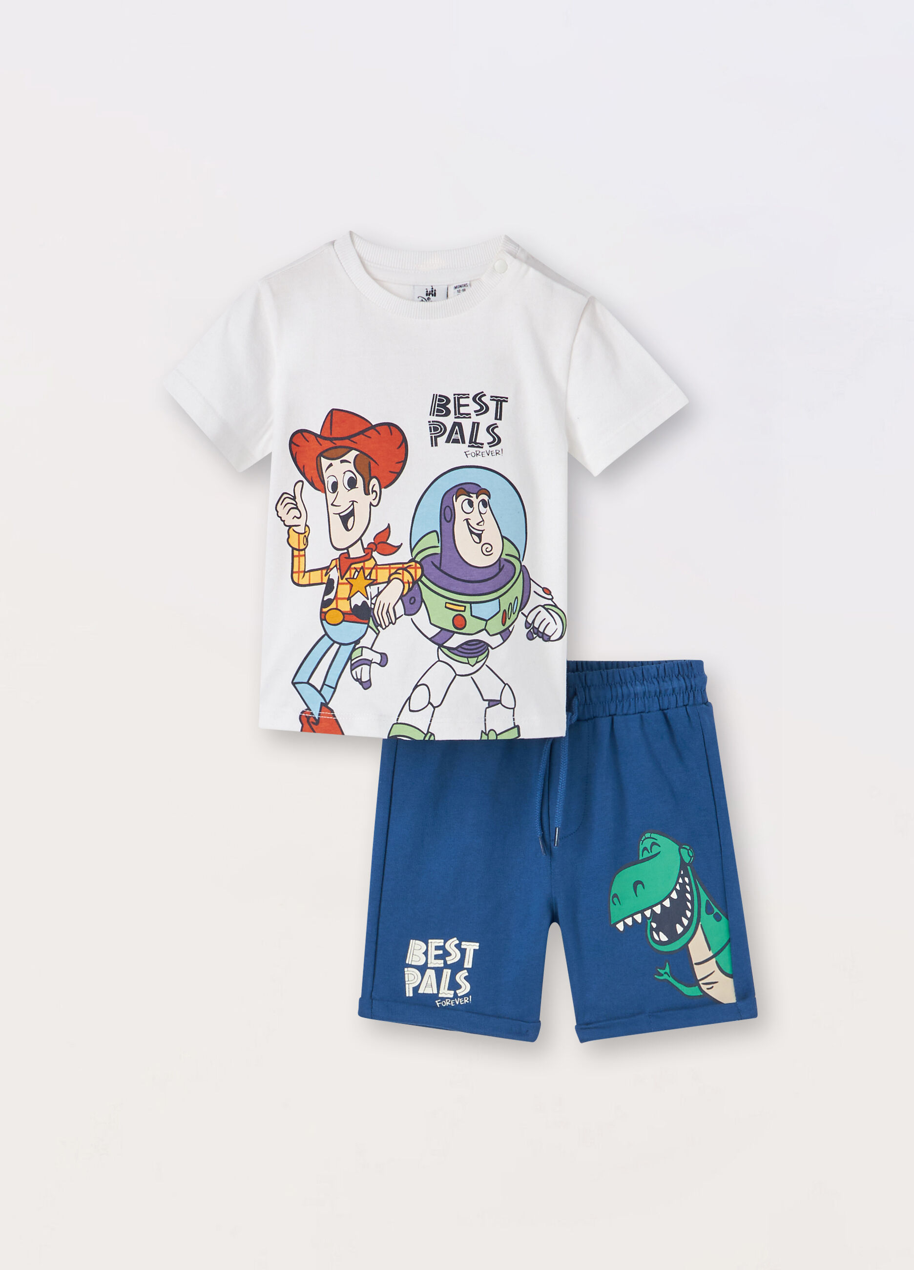 Jogging set in jersey di puro cotone neonato_0