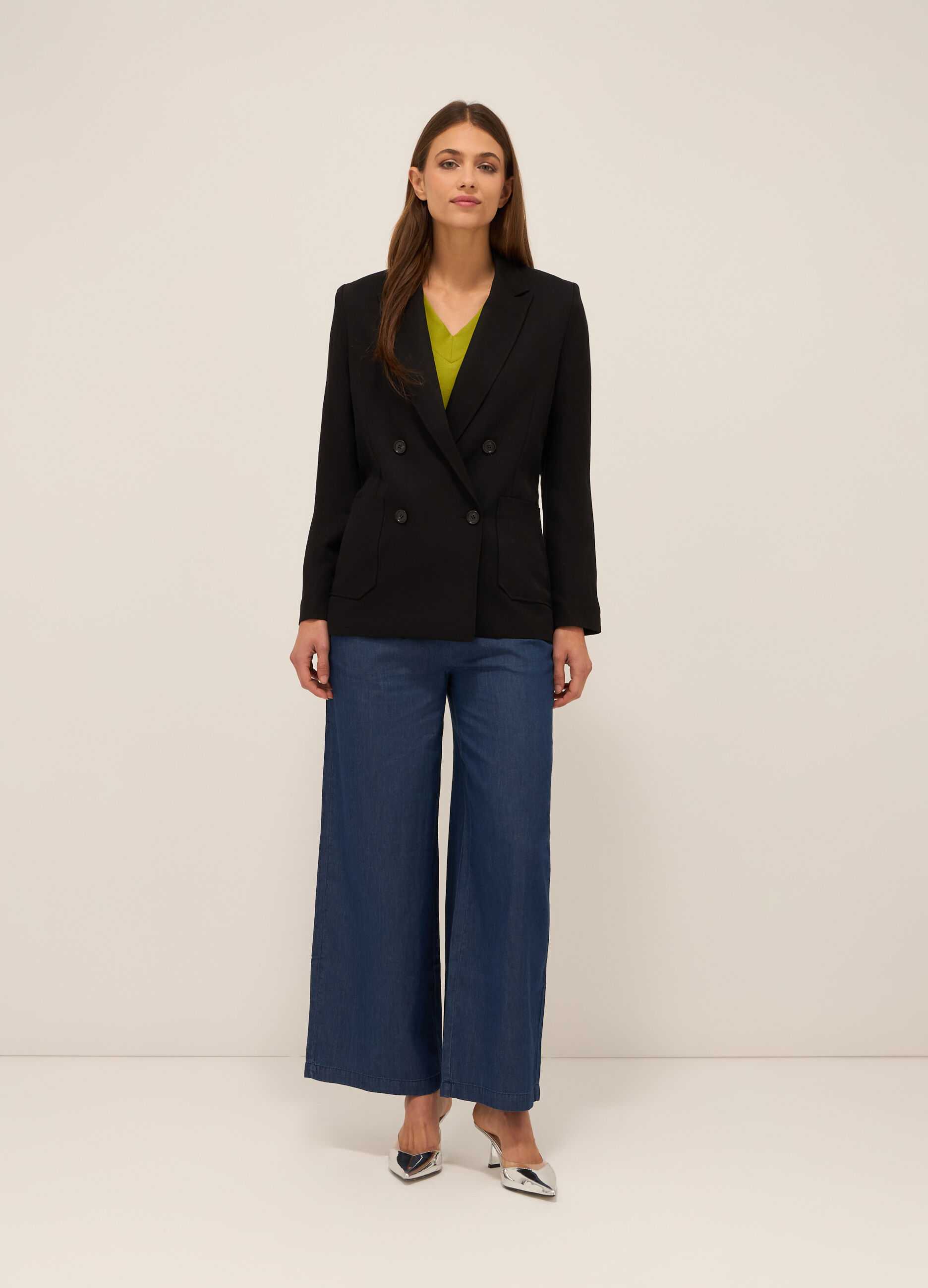 Blazer misto viscosa donna