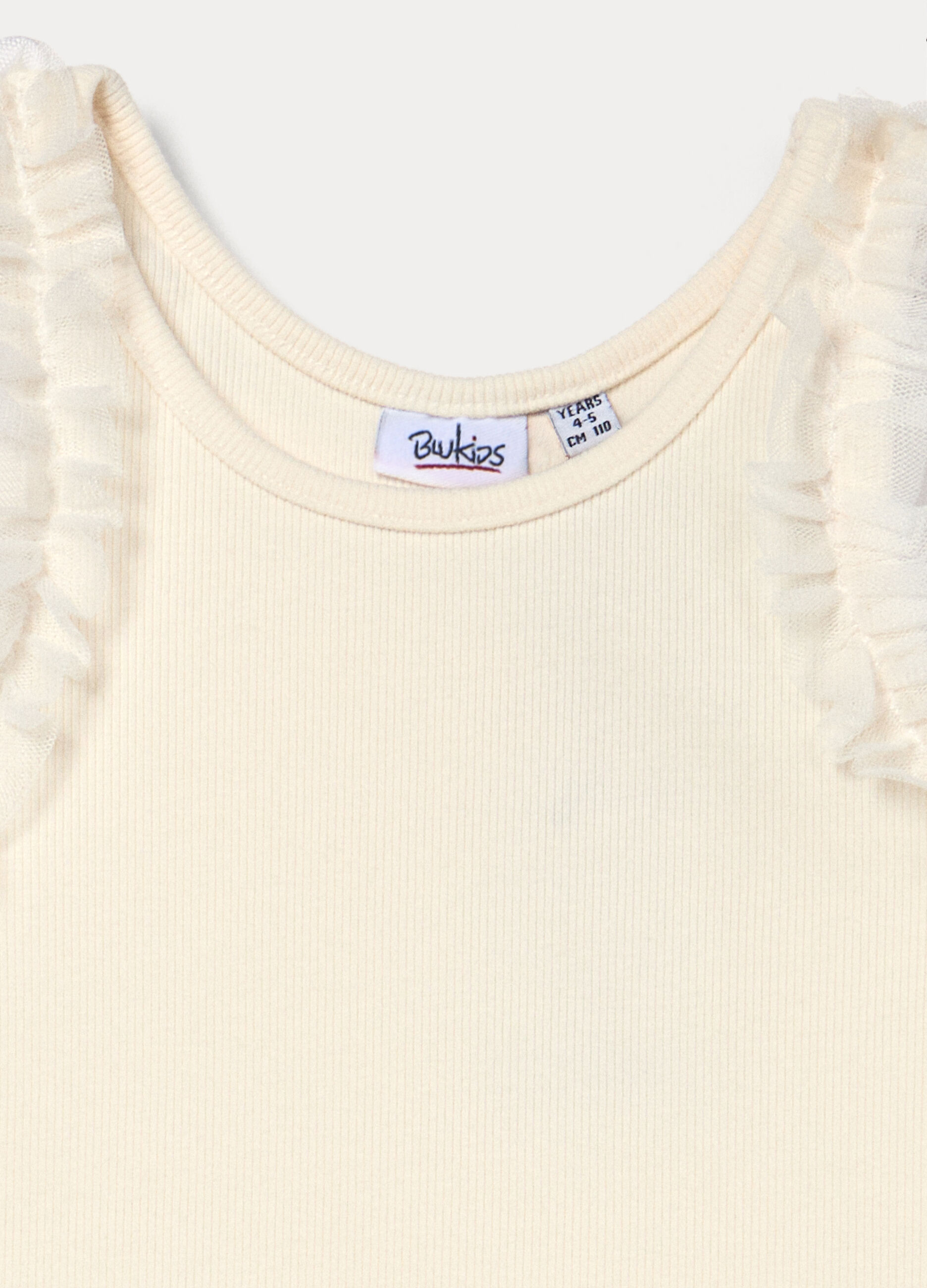 Canotta in costina di cotone stretch bambina_2