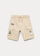 Bermuda cargo in twill di puro cotone bambino_0