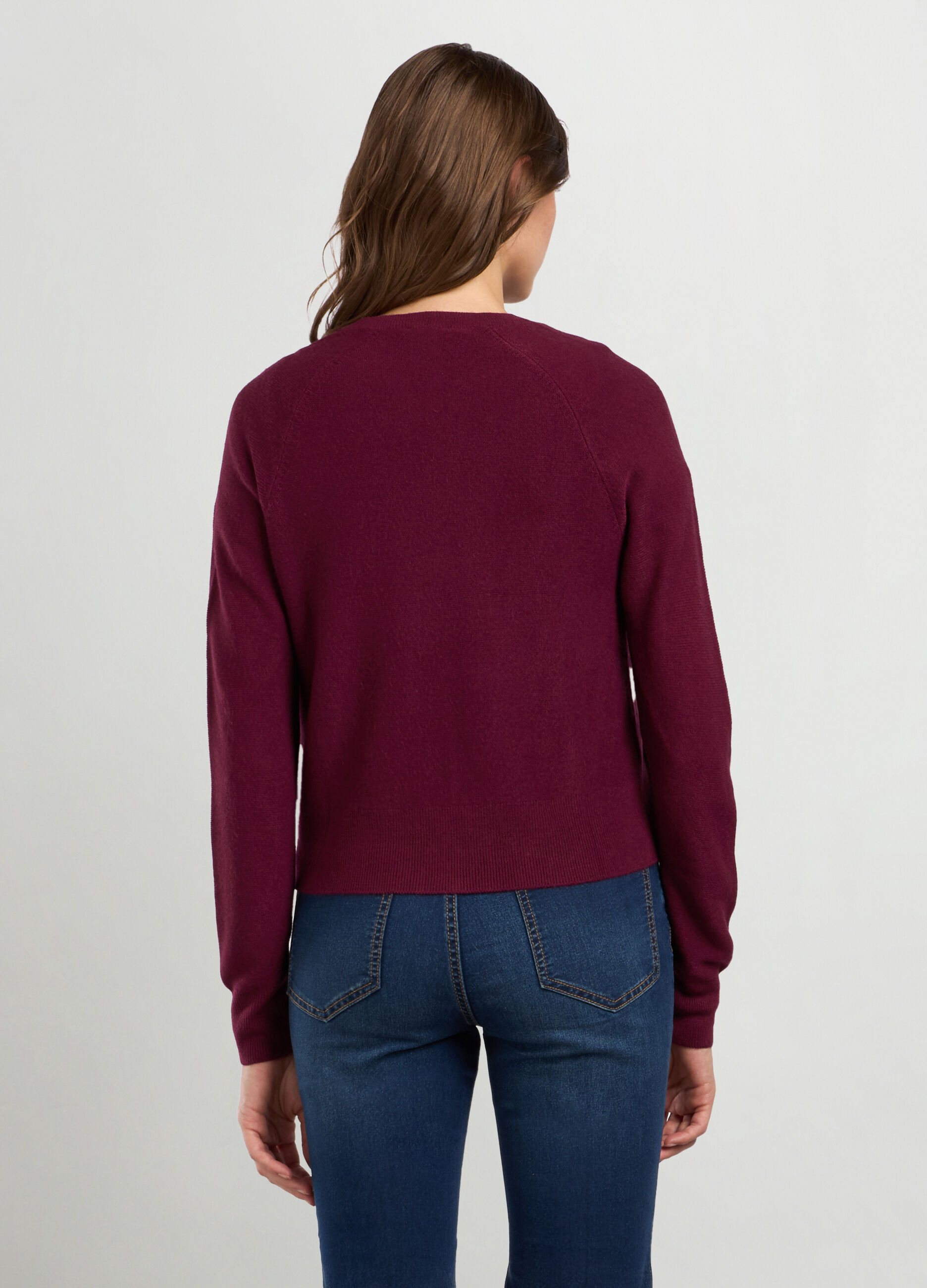 Cardigan tricot bottone donna_1