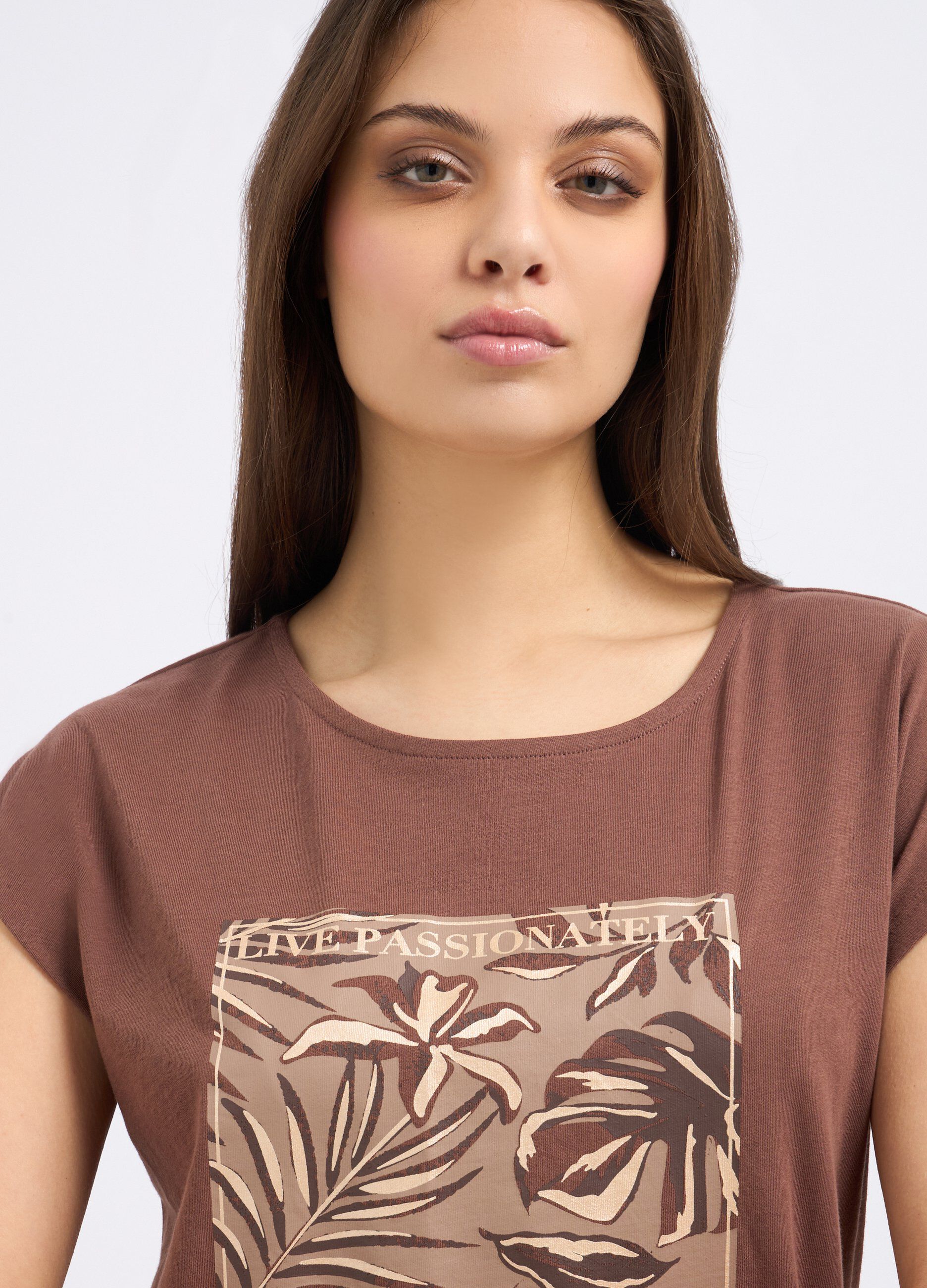 T-shirt in puro cotone donna_2