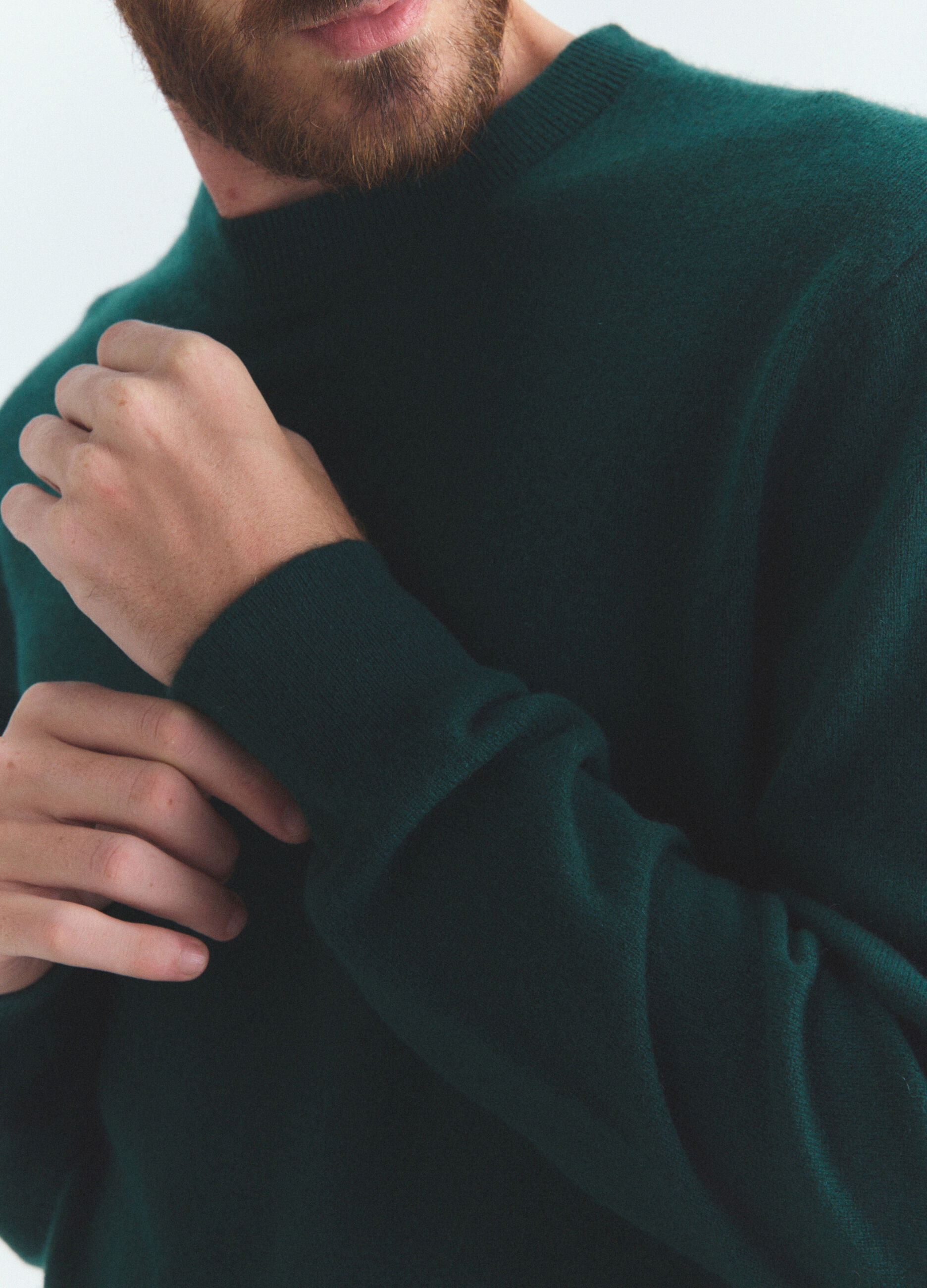 Maglione girocollo in cashmere uomo