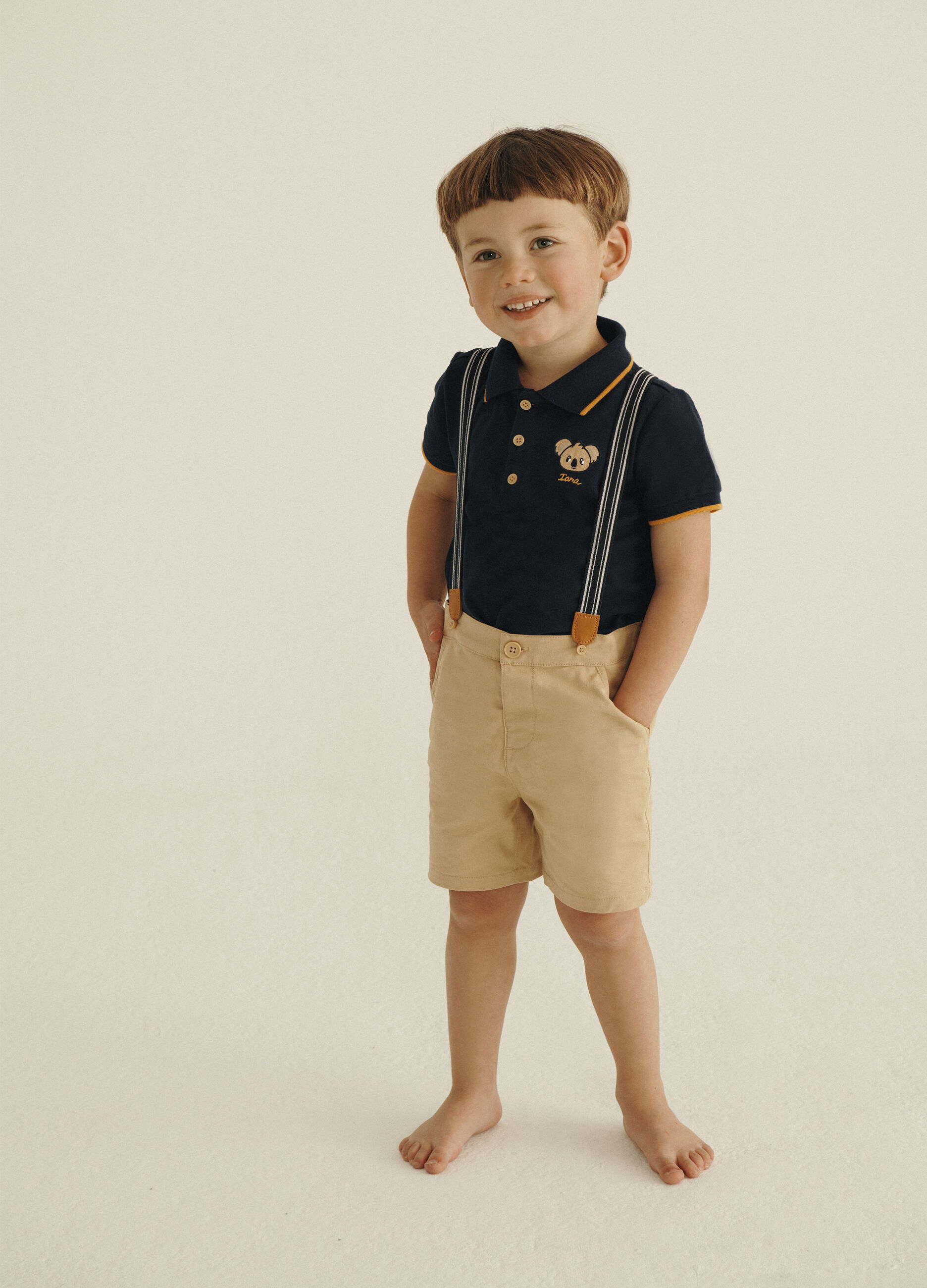 Polo piquet di cotone stretch IANA neonato_0