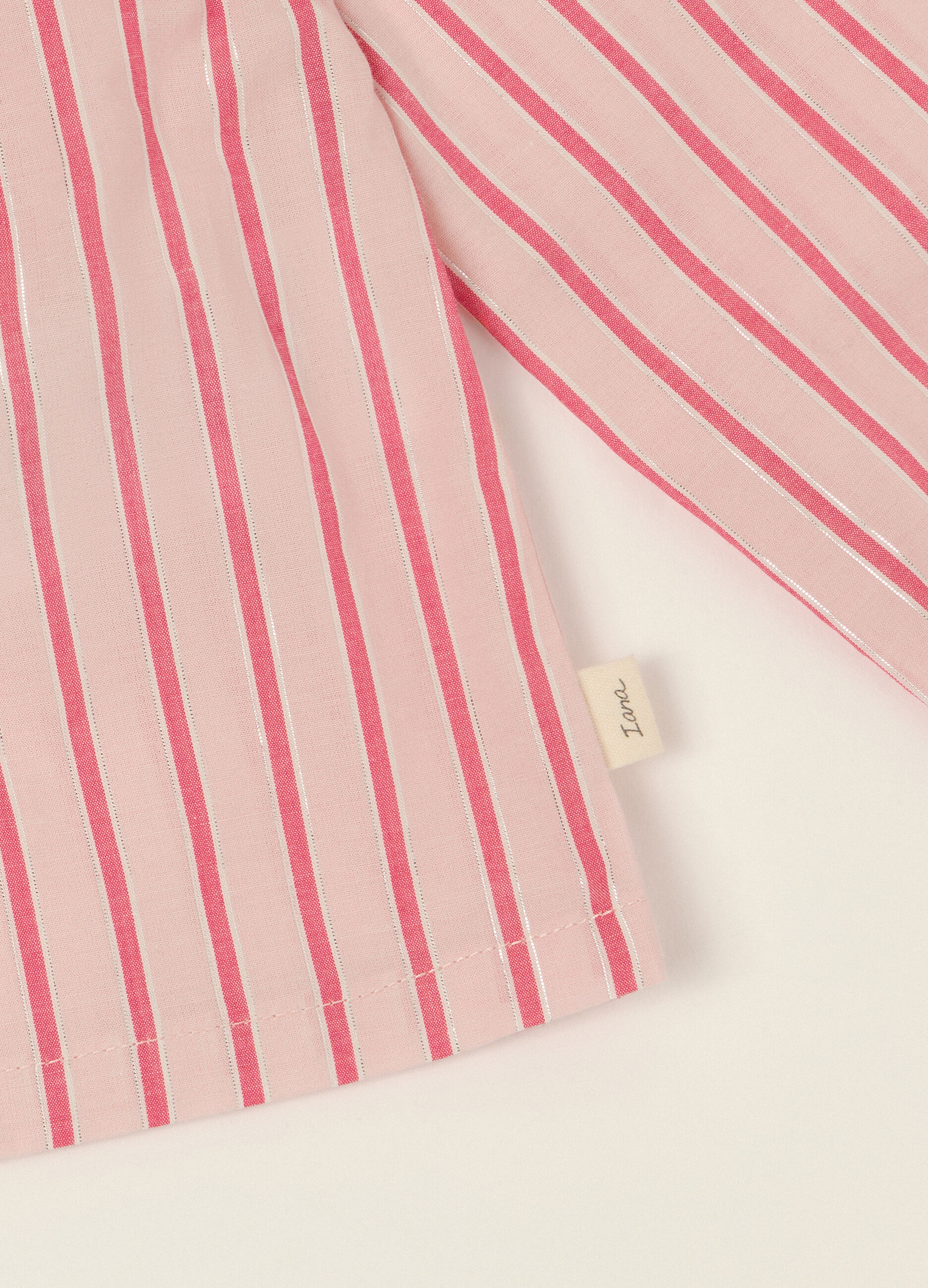 Maglia a righe rosa in misto cotone_2