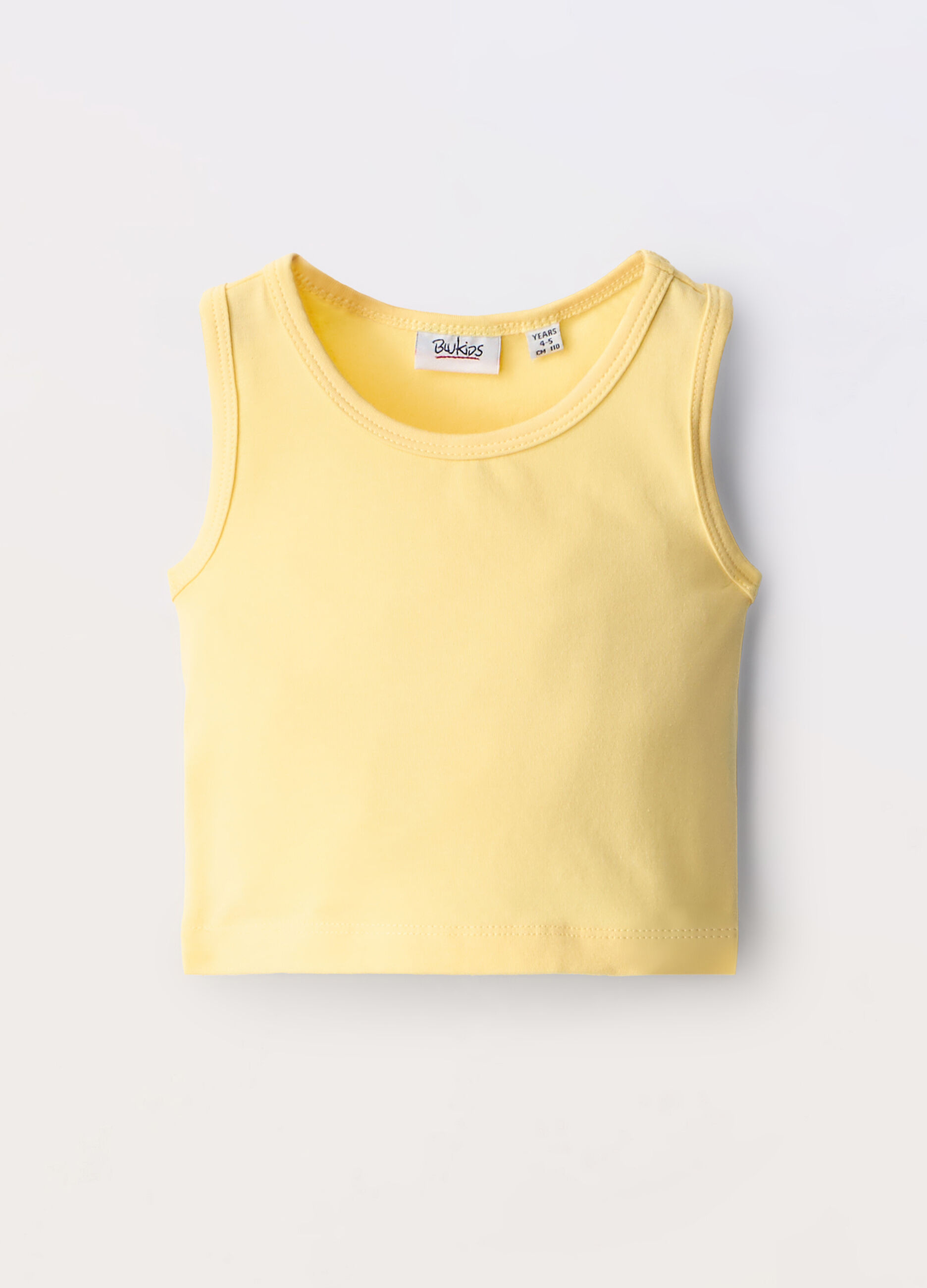 Canotta in jersey di cotone stretch bambina_0