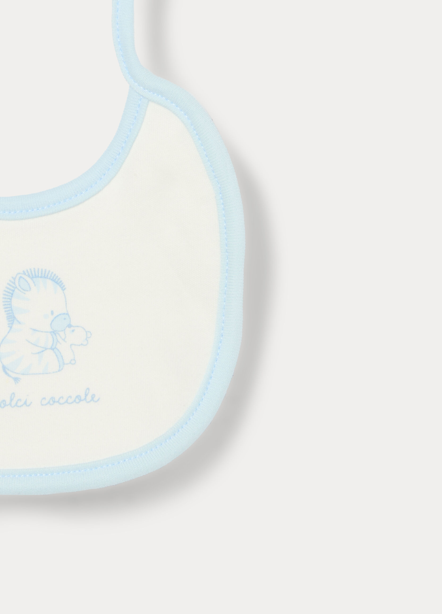 Pack 2 bavaglini in interlock di puro cotone neonata_1