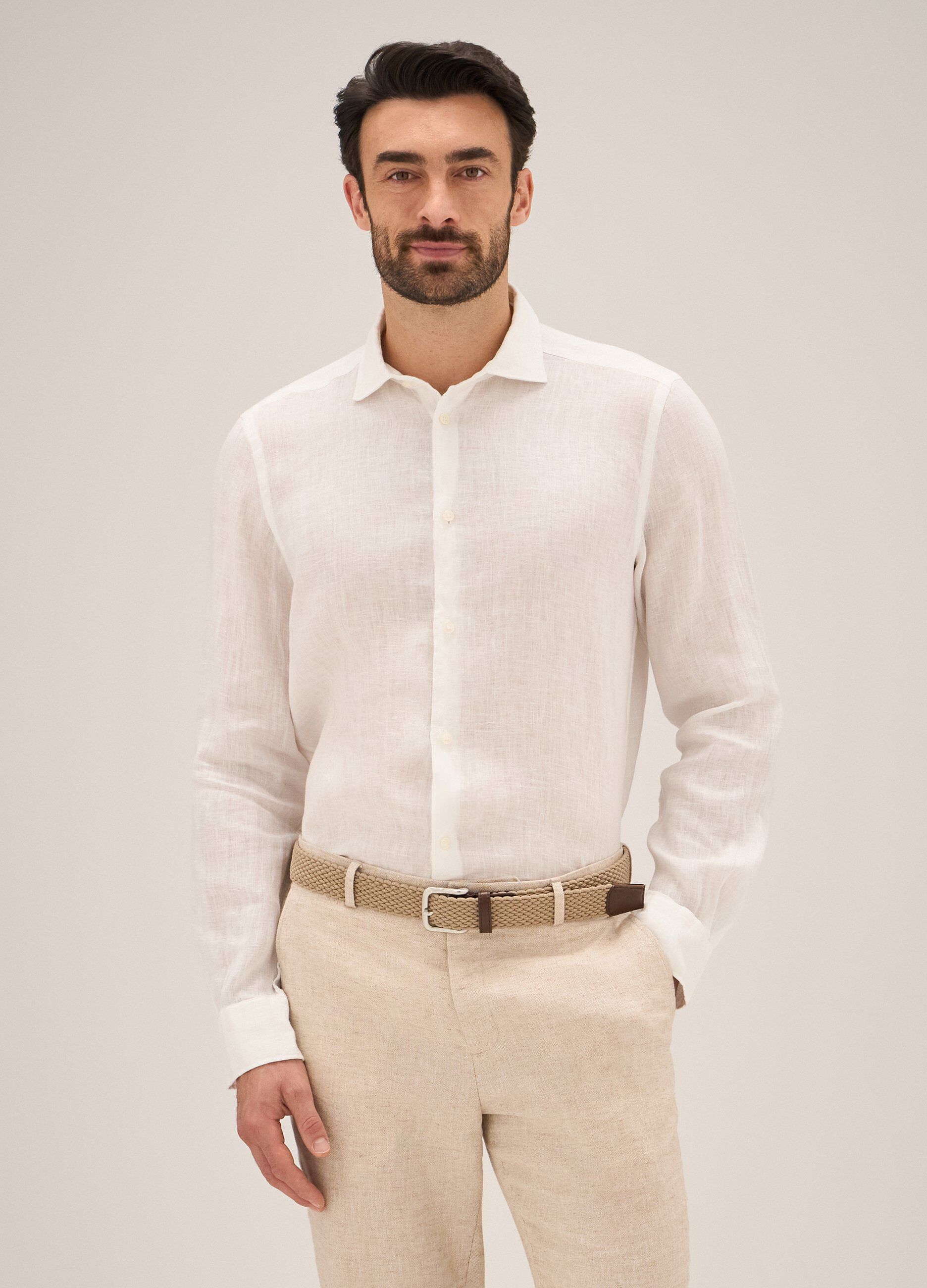 Camicia in puro lino Rumford uomo