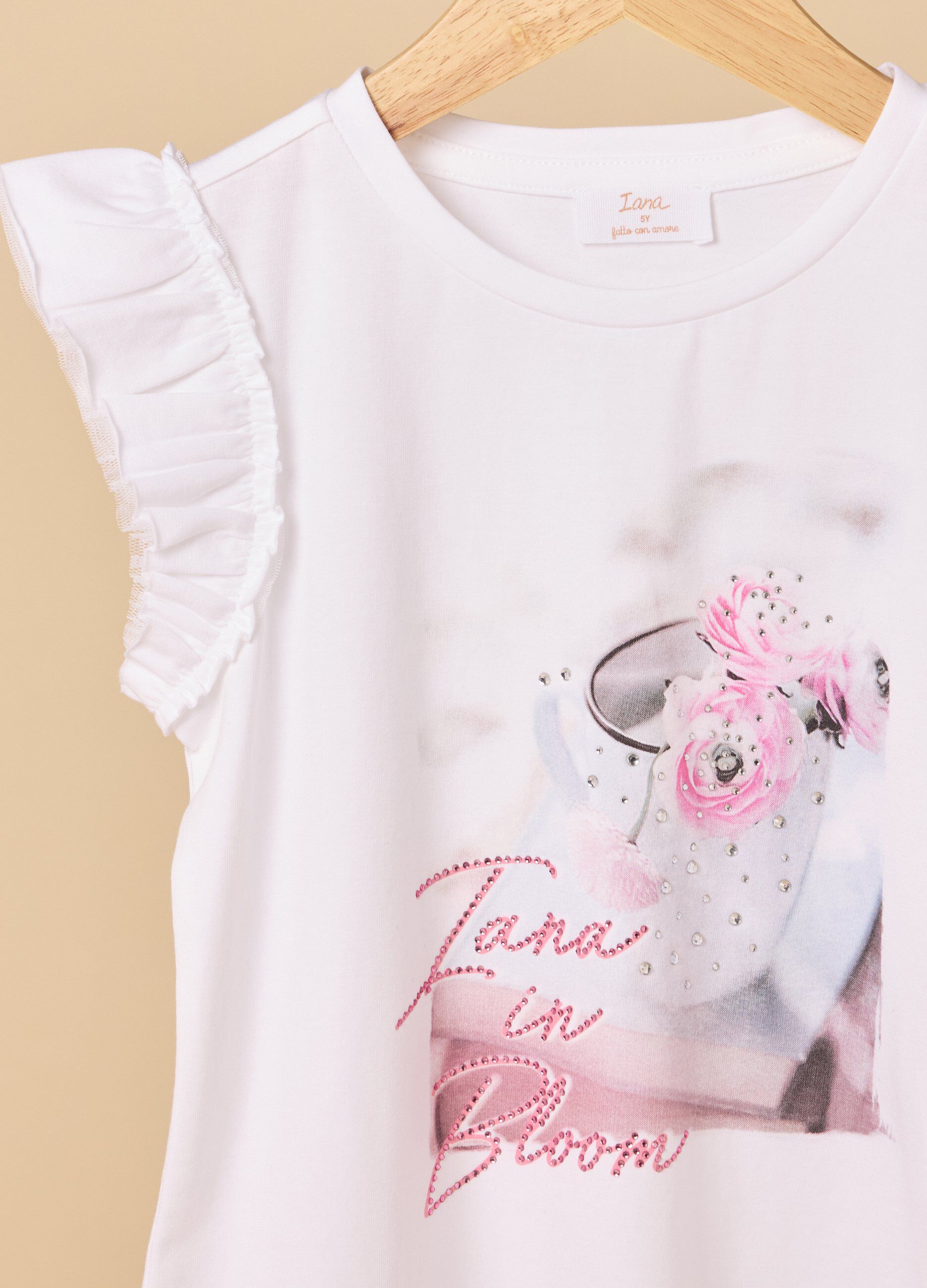 T-shirt IANA con maniche ad aletta bambina_1