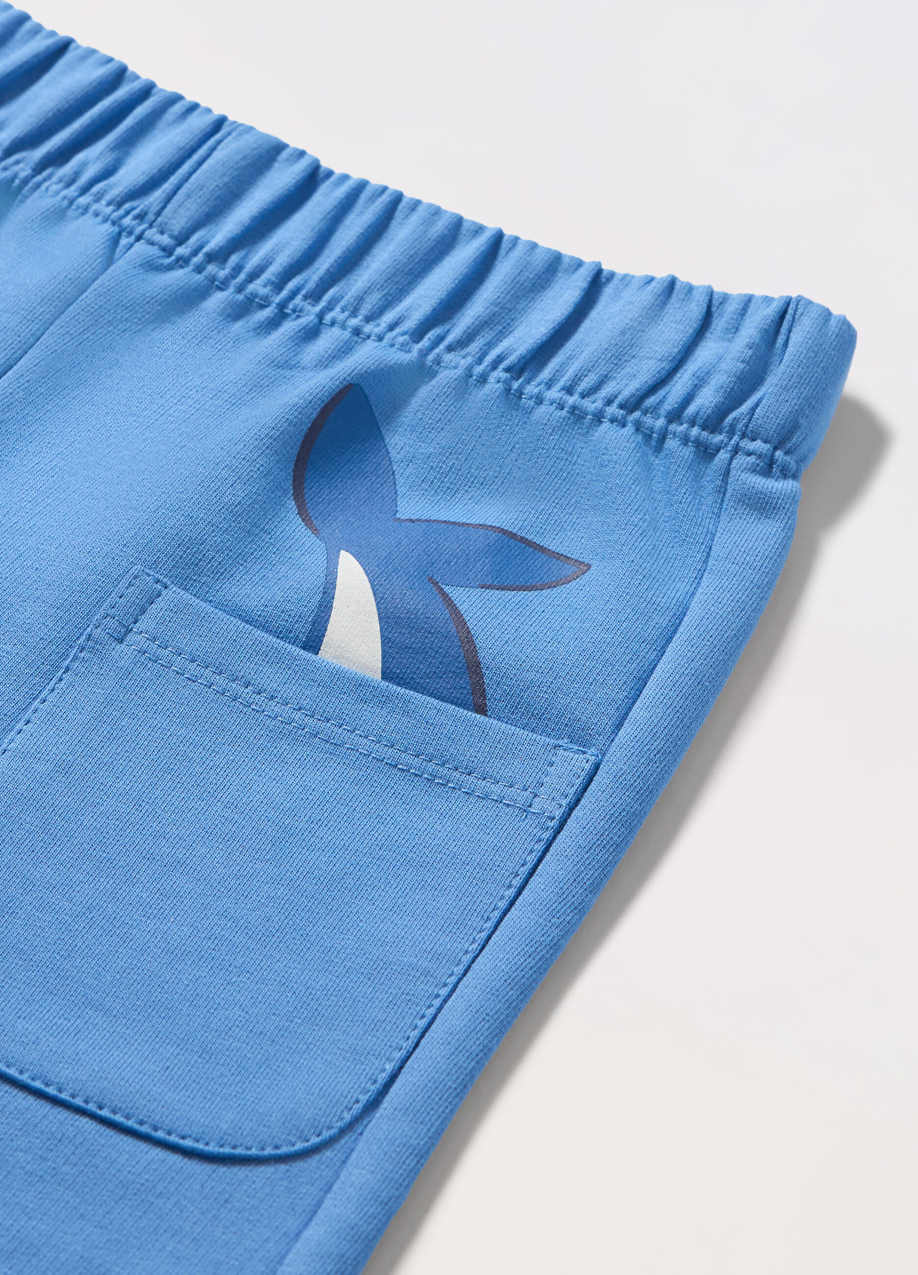 Shorts in french terry di puro cotone neonato_1