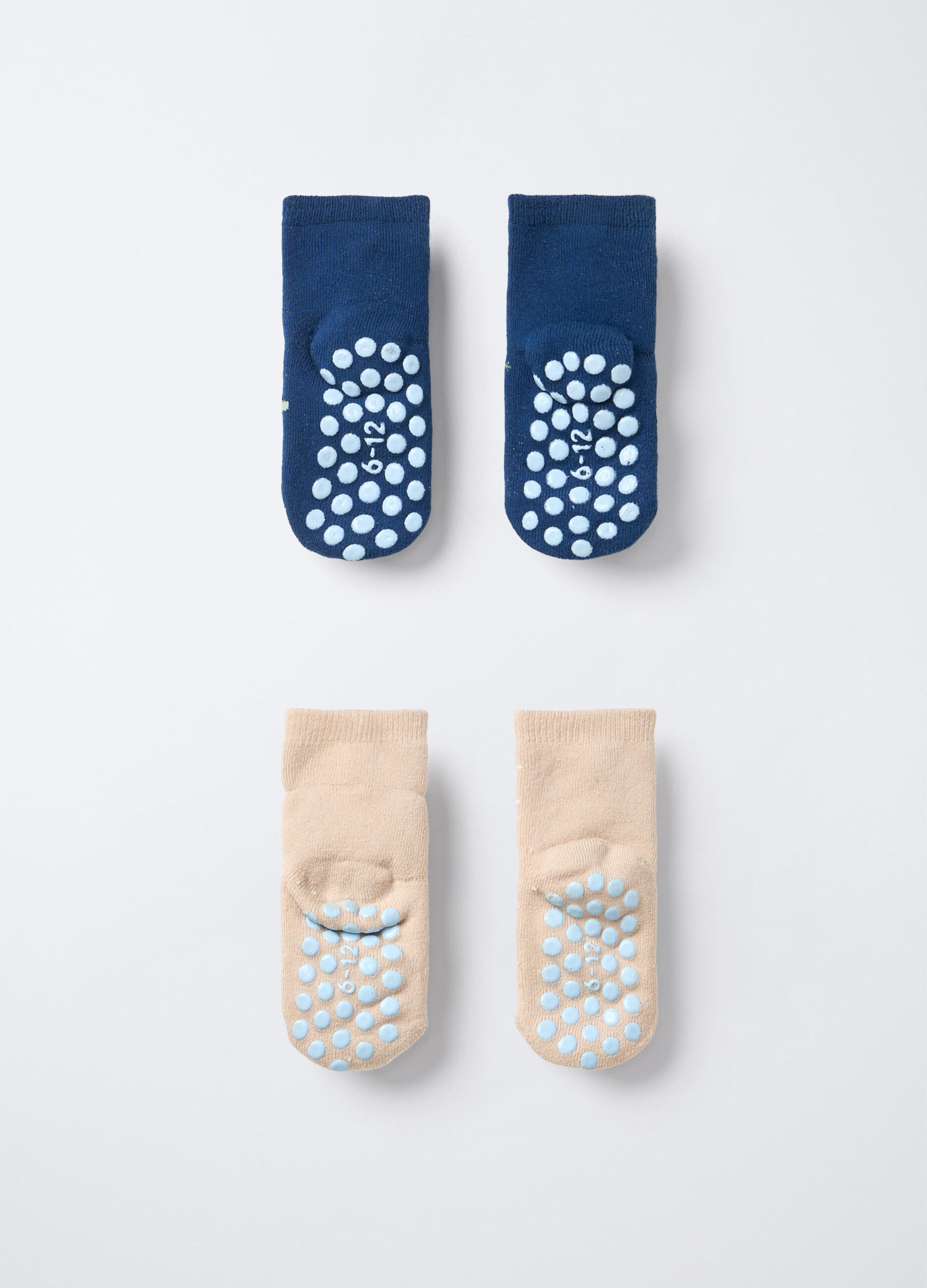 Pack 2 calze antiscivolo in spugna misto cotone _1