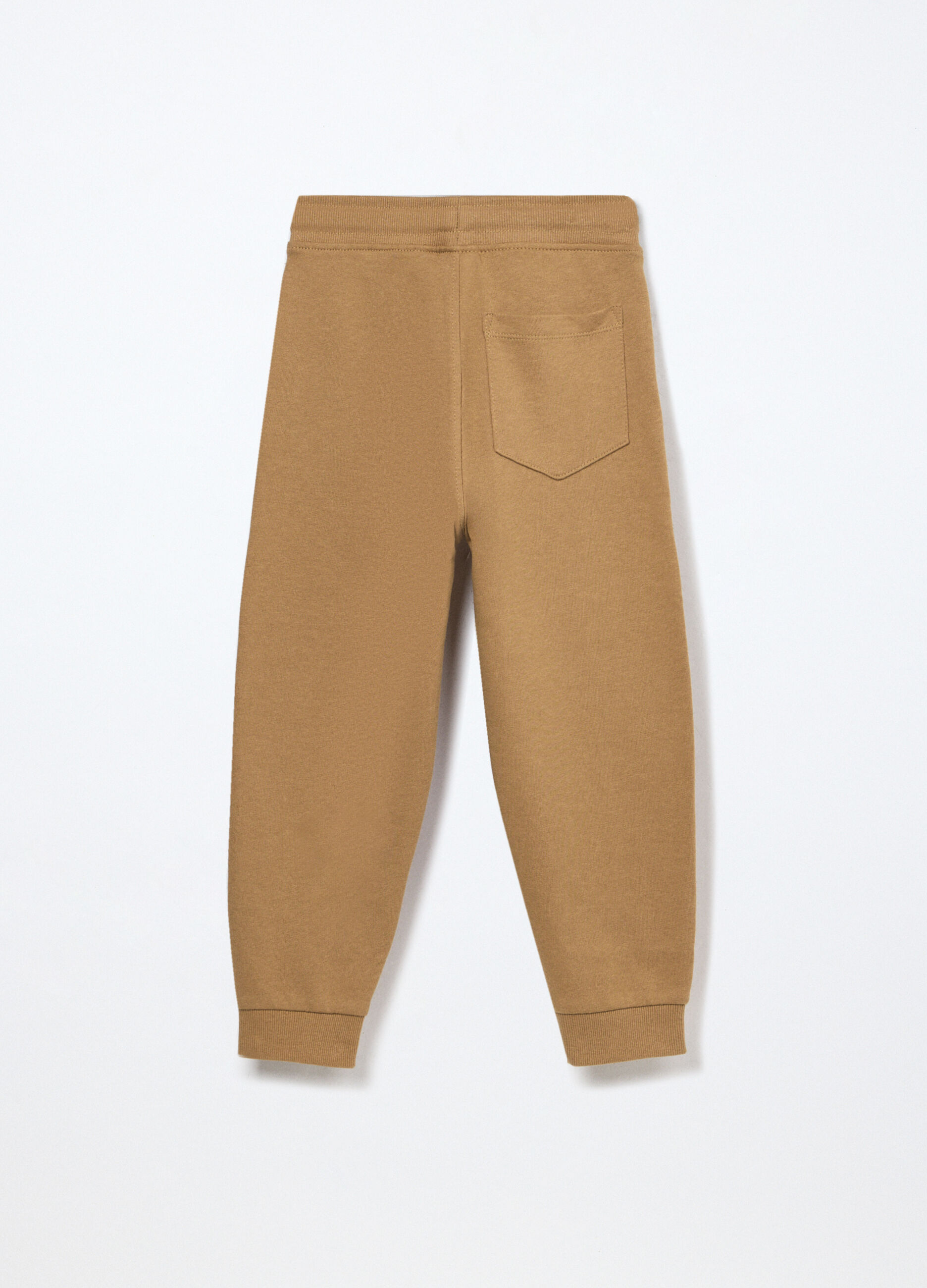 Jogger in french terry di puro cotone bambino_1