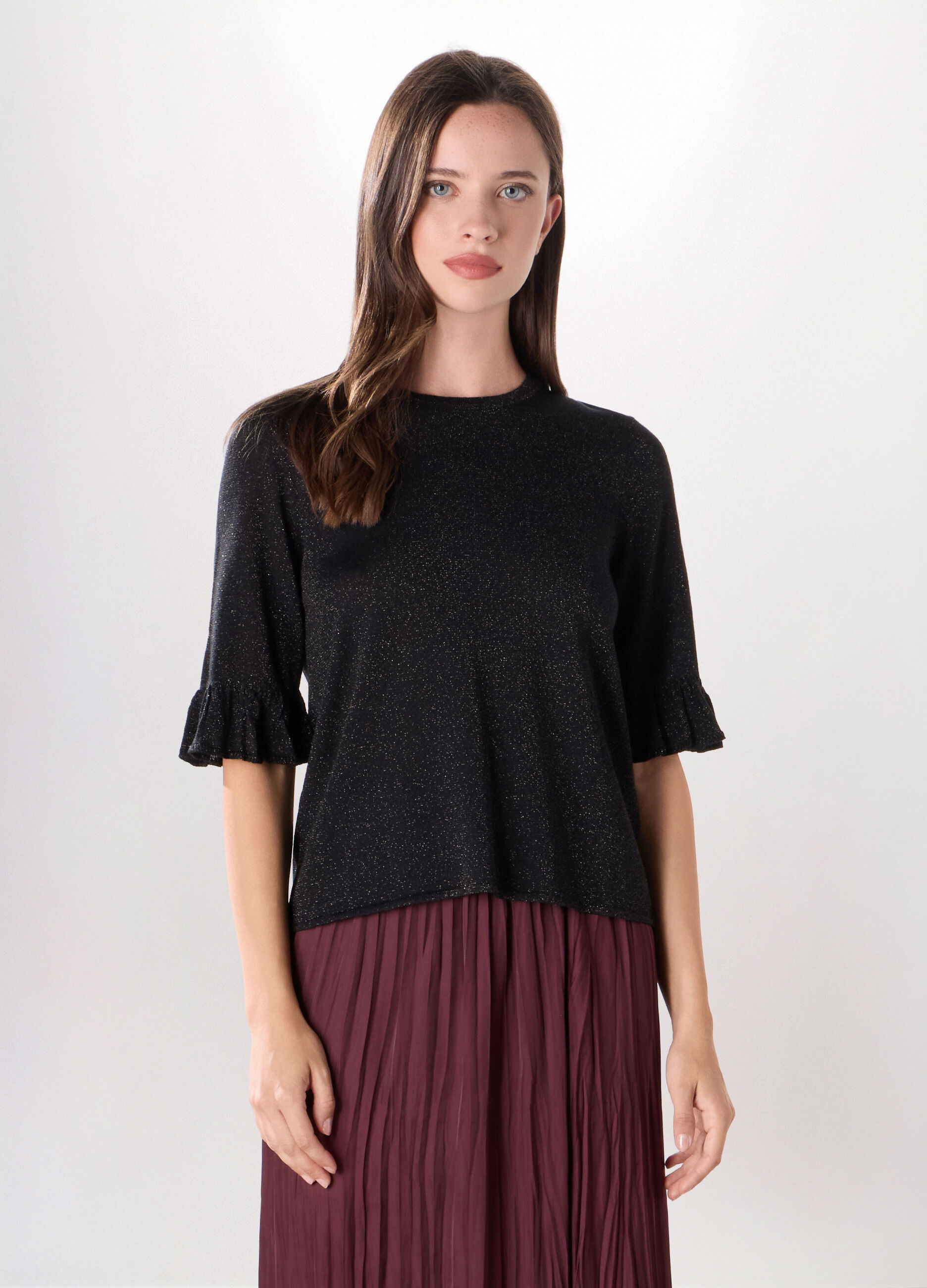 T-shirt misto viscosa donna_0