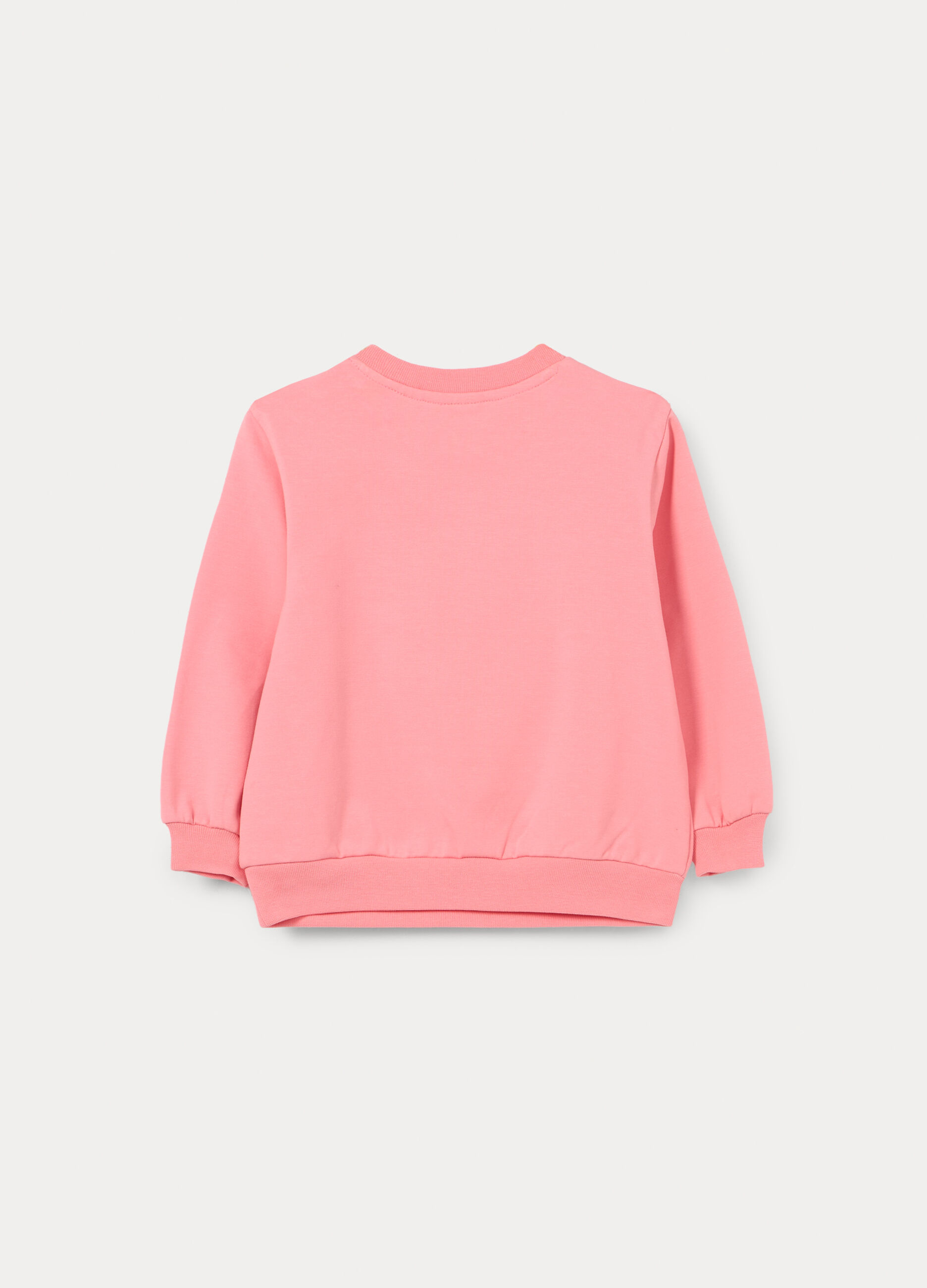 Felpa in french terry di cotone stretch bimba_1