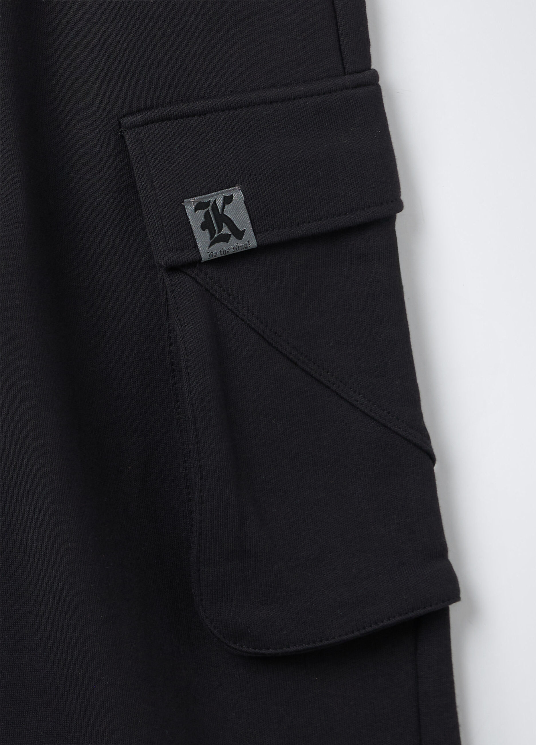 Pantaloni cargo in puro cotone garzato Fit Regular ragazzo_2