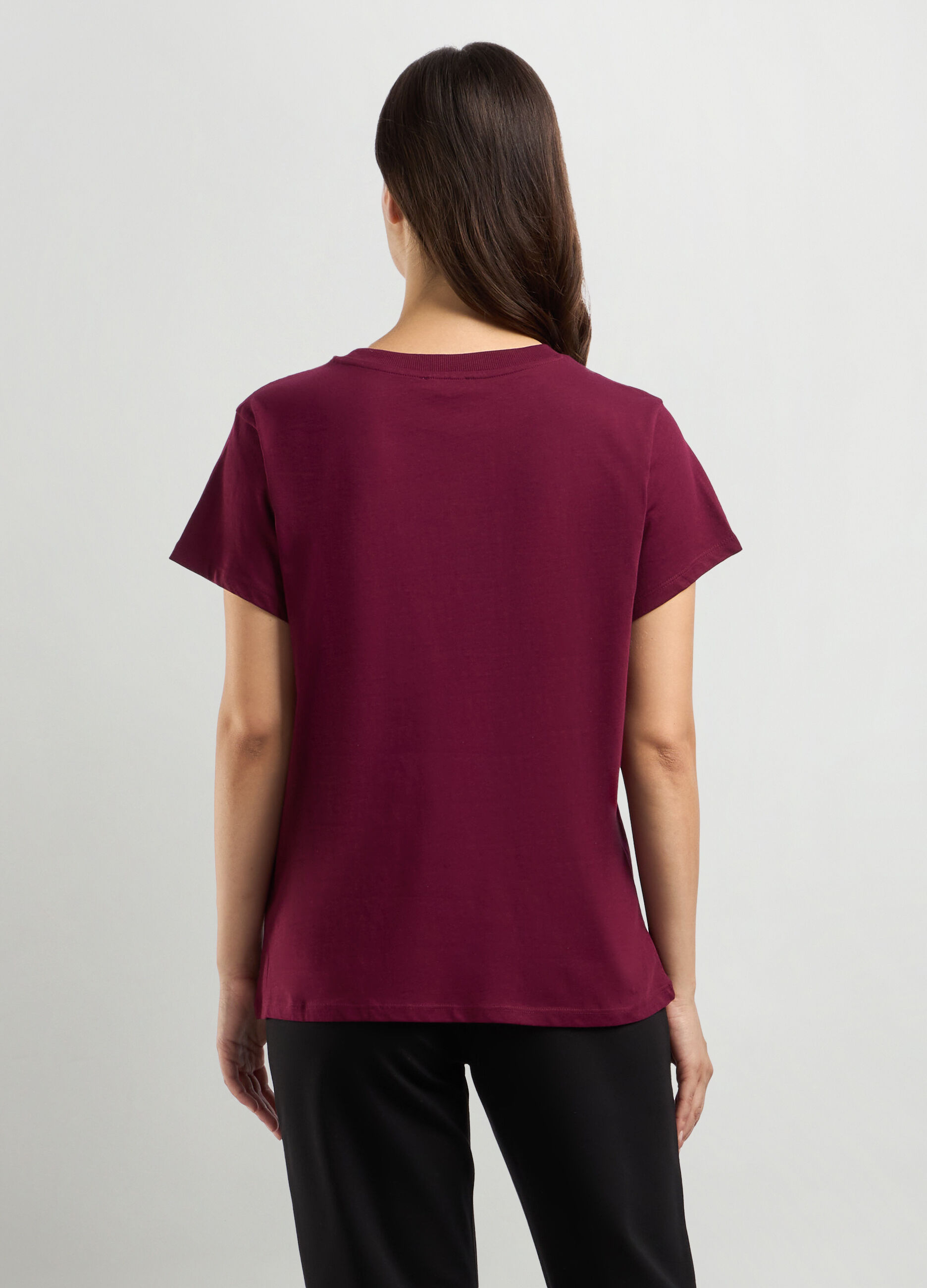 T-shirt in puro cotone donna_1