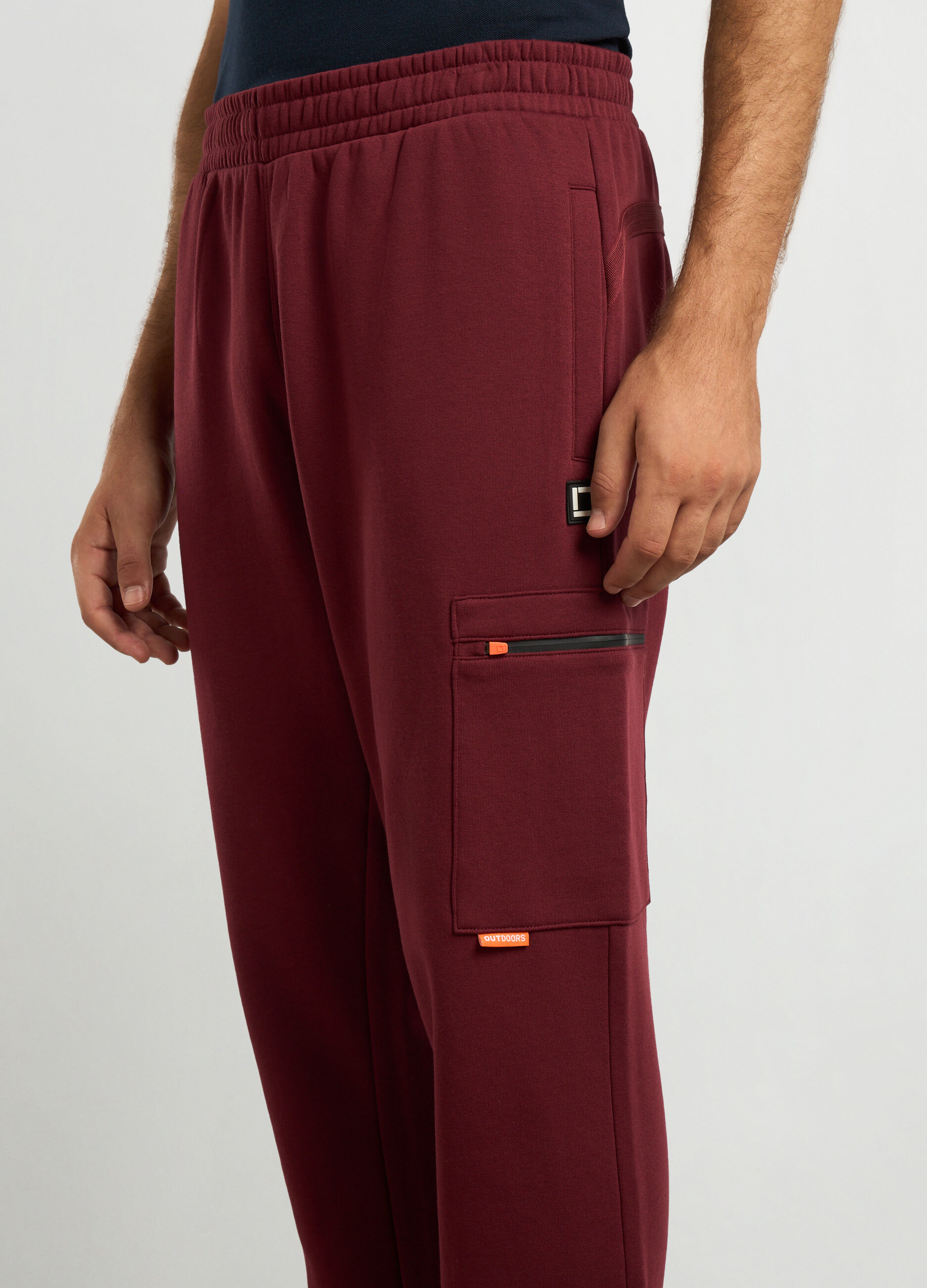 Joggers regular fit in misto cotone uomo_2