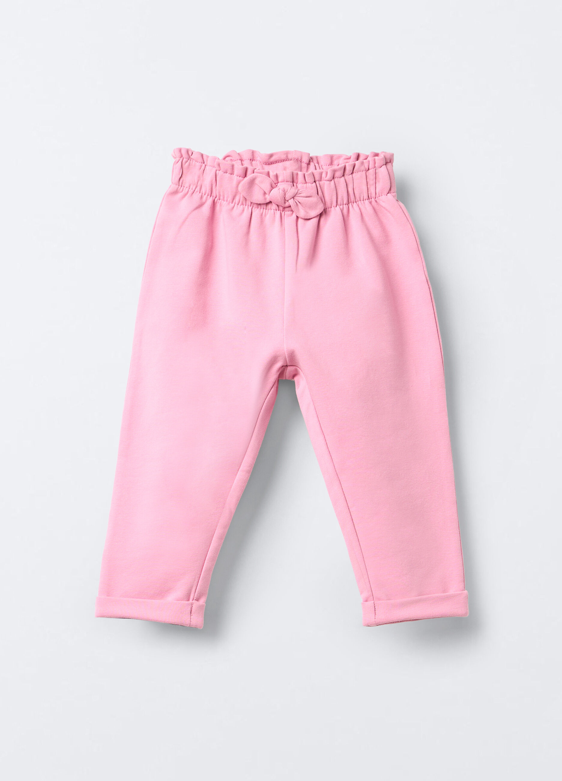 Jogger in cotone garzato stretch Fit Regular bimba_0
