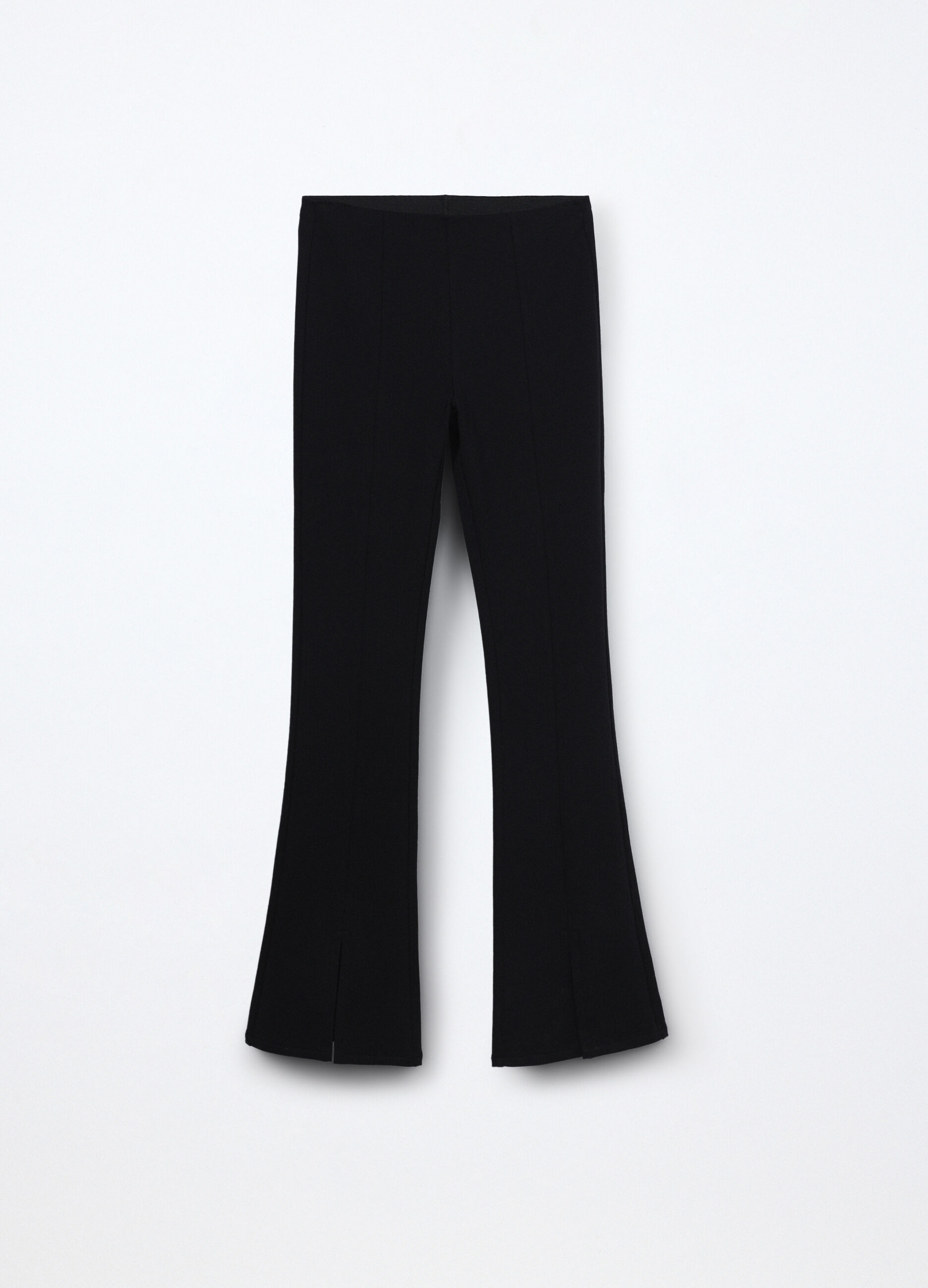 Leggings flare fit in french terry di cotone stretch ragazza_0